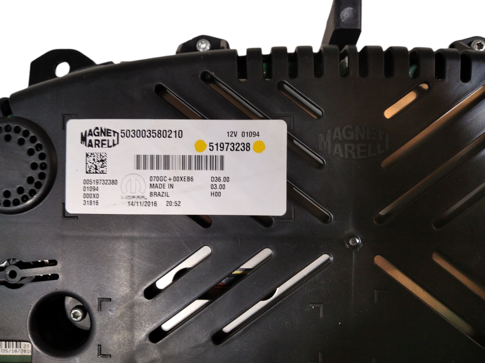 Painel Instrumento Fiat Toro  2.0 Diesel 2017 503003580210 7