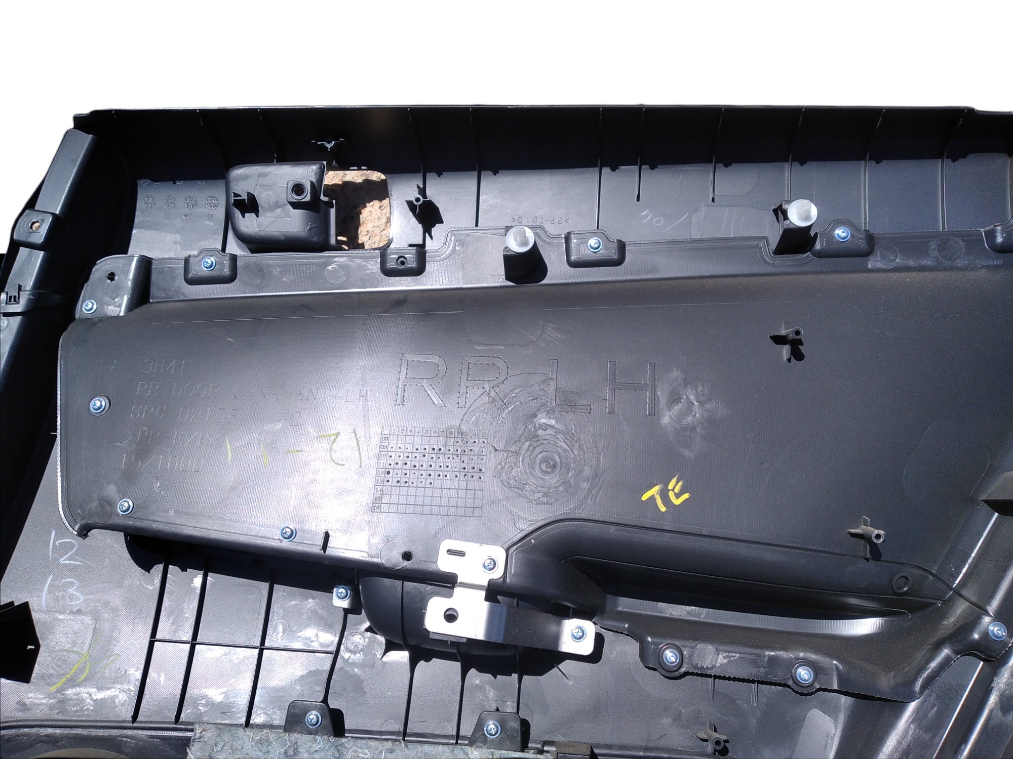 Forro Porta Traseira Direita Mitsubishi Lancer 2014 V420  Preto 5