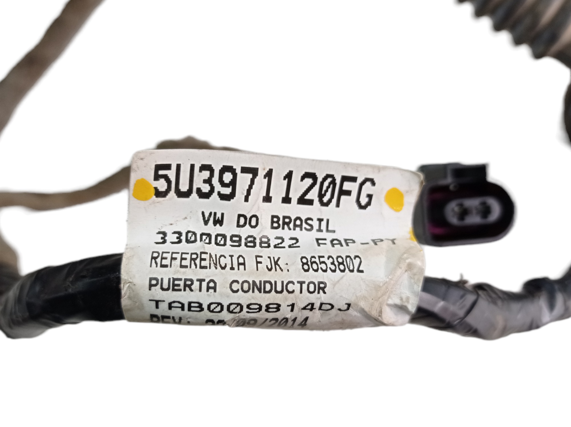 Chicote Porta Esquerda Vw Saveiro Cross 2020 1.6 16v V467 6