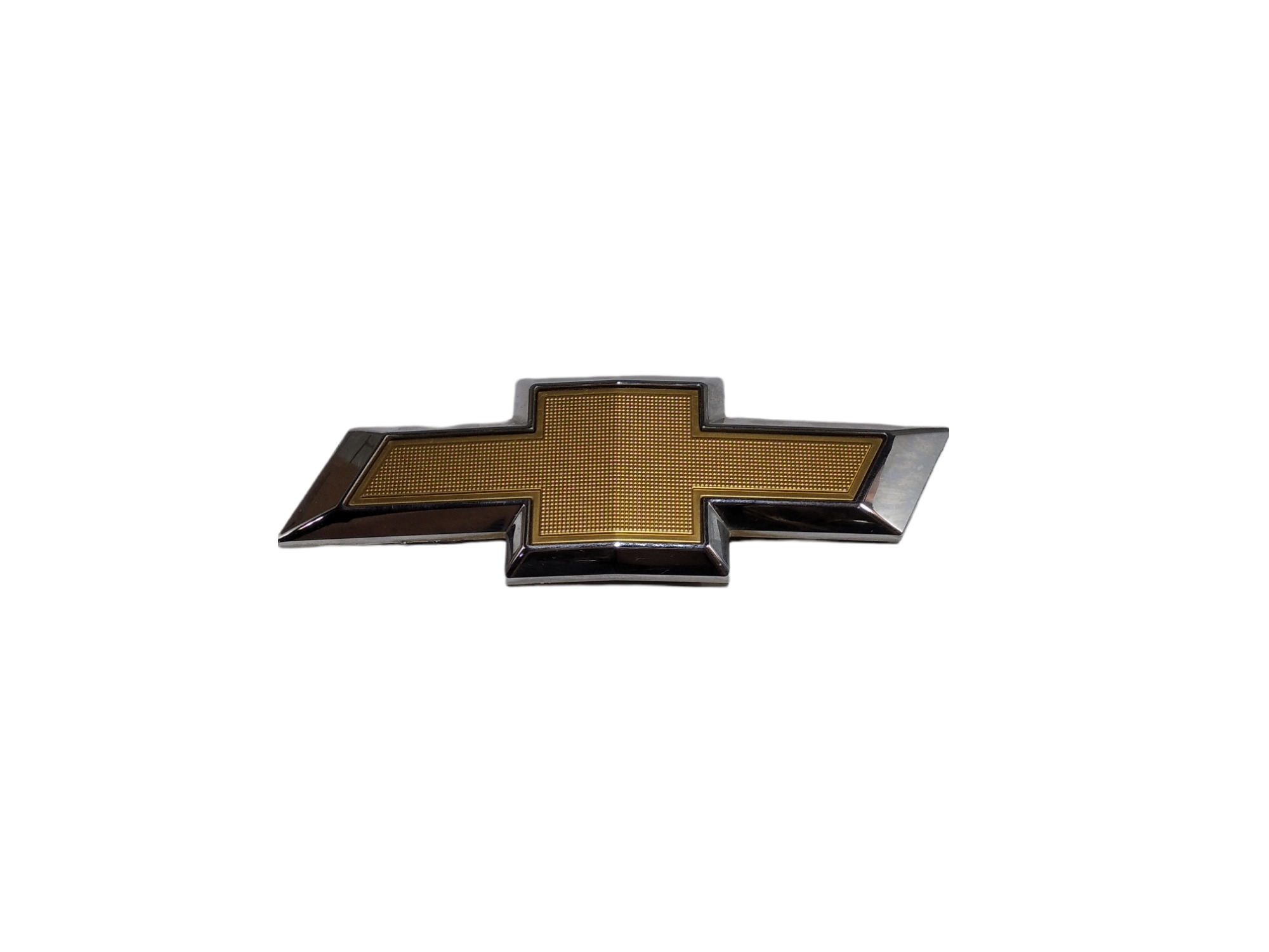 Emblema Tampa Traseira Gm Prisma Lt 2019 V338 Dourado / Prata 2