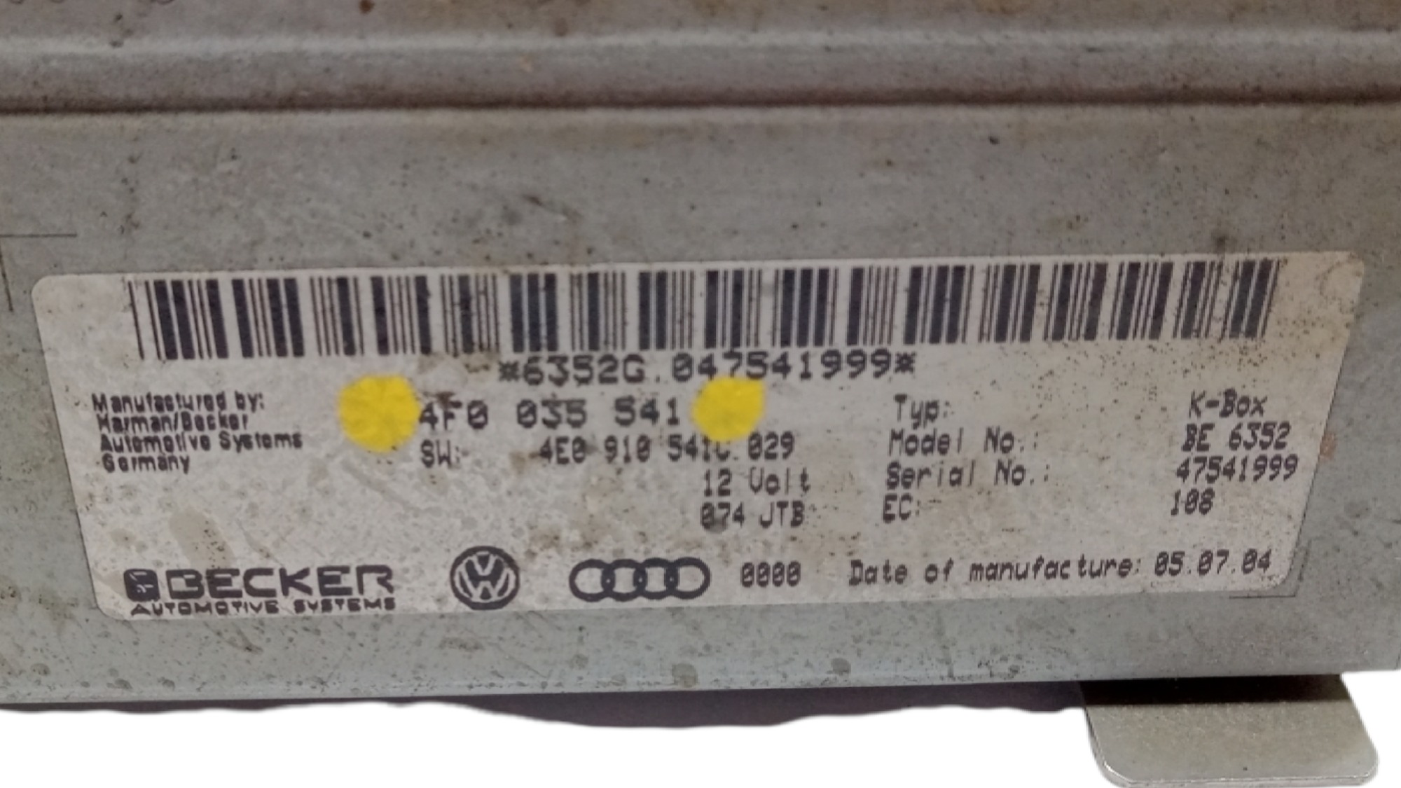 Sistema Navegação Gps  Audi A6 2005 6