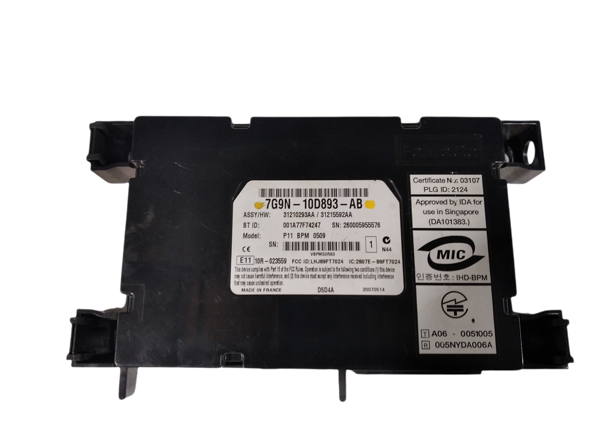 Módulo Bluetooth Volvo Xc70 2007 V64 7g9n10d893ab 1