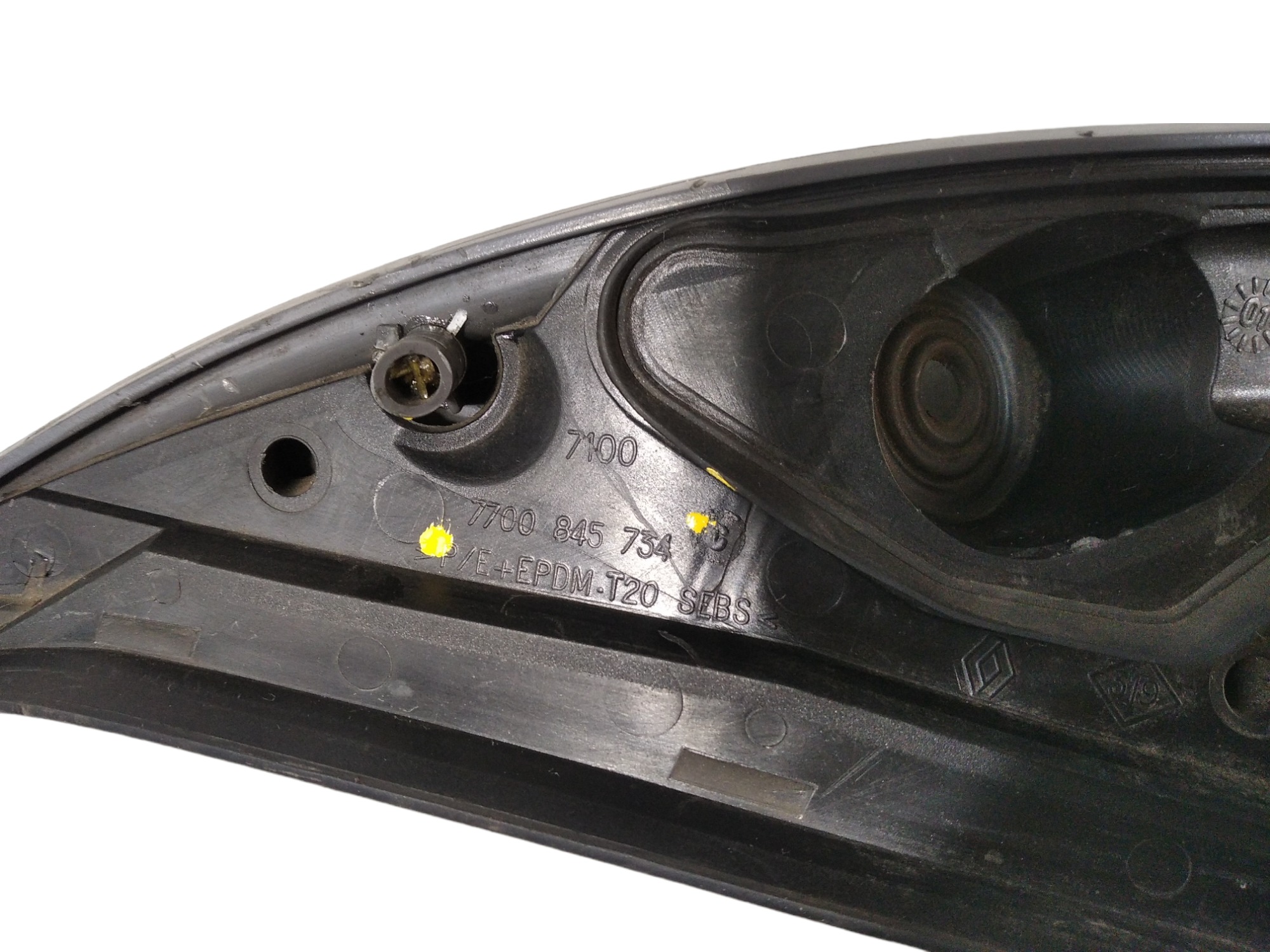 Acabamento Direito Interno Retrovisor Renault Clio V236 Cinza 9