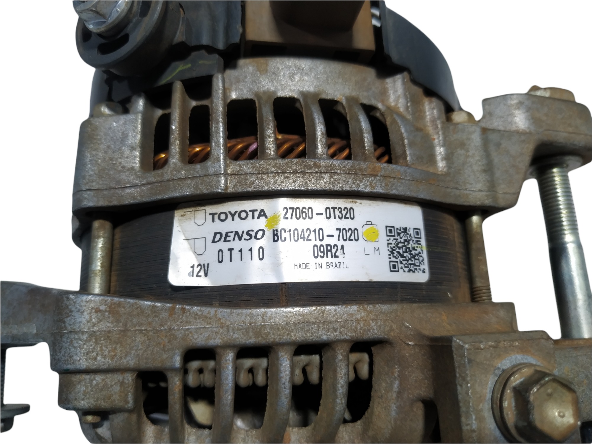 Alternador Toyota Corolla 1.8 2014 V320 Bc1042107020 Automat 9