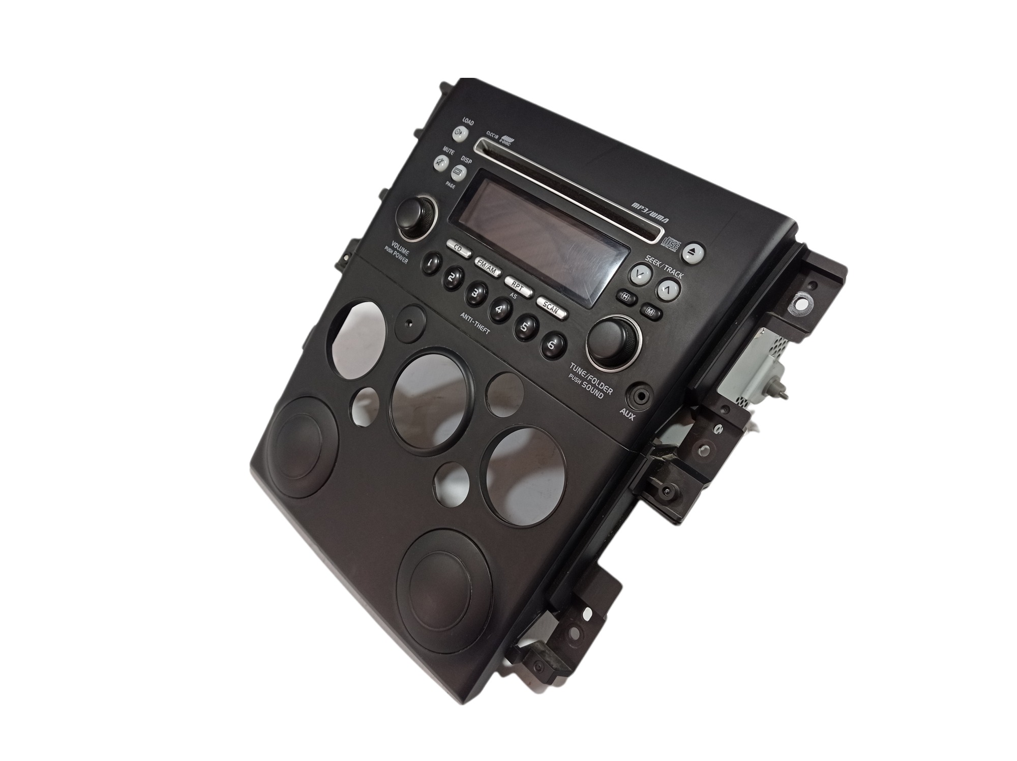 Moldura Rádio Comando Ar Suzuki Grand Vitara 2012 2015 V376 Preto 2