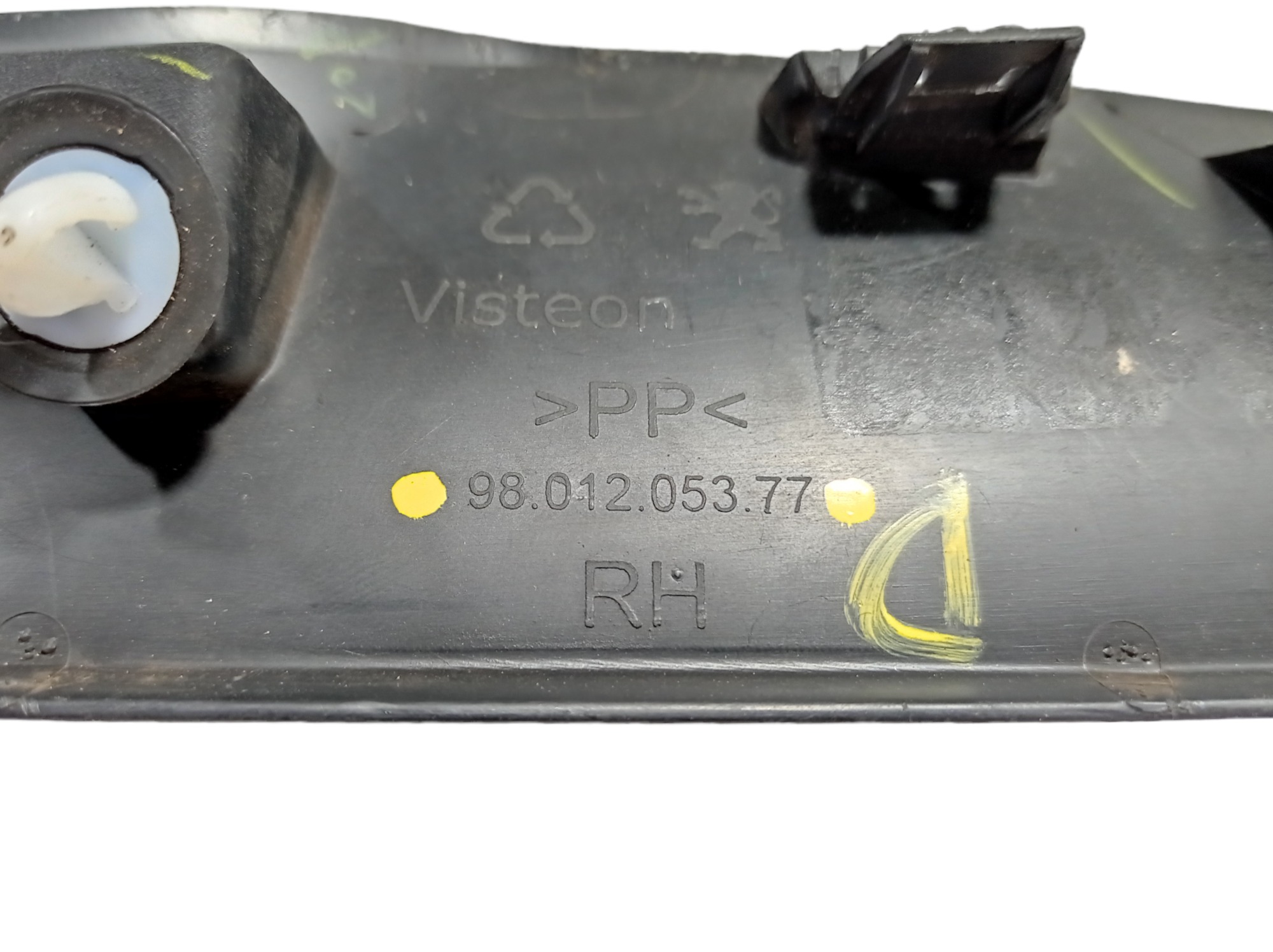 Acabamento Retrovisor Direito Peugeot 2008 208 2019 V341 Preto 5
