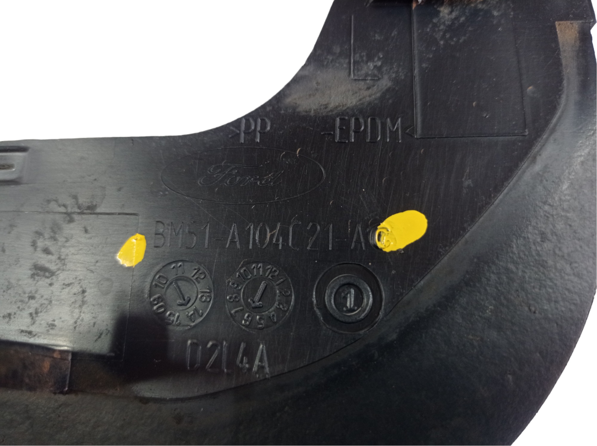 Aplique Parabarro Traseiro Esquerdo Ford Focus Se 2014 V476 Preto 7