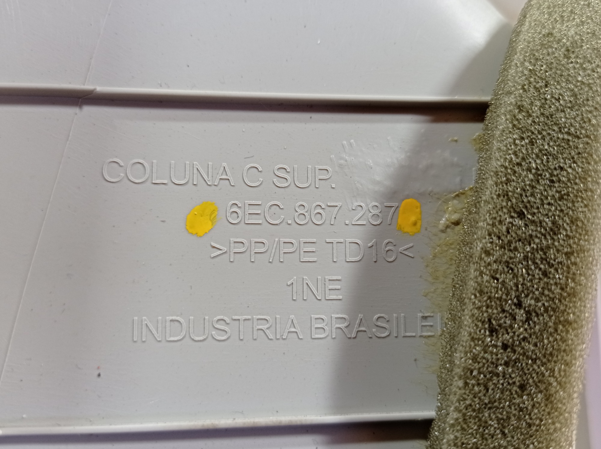 Acabamento Sup Coluna Traseira Esq Vw Virtus 2017 2021 V559 6