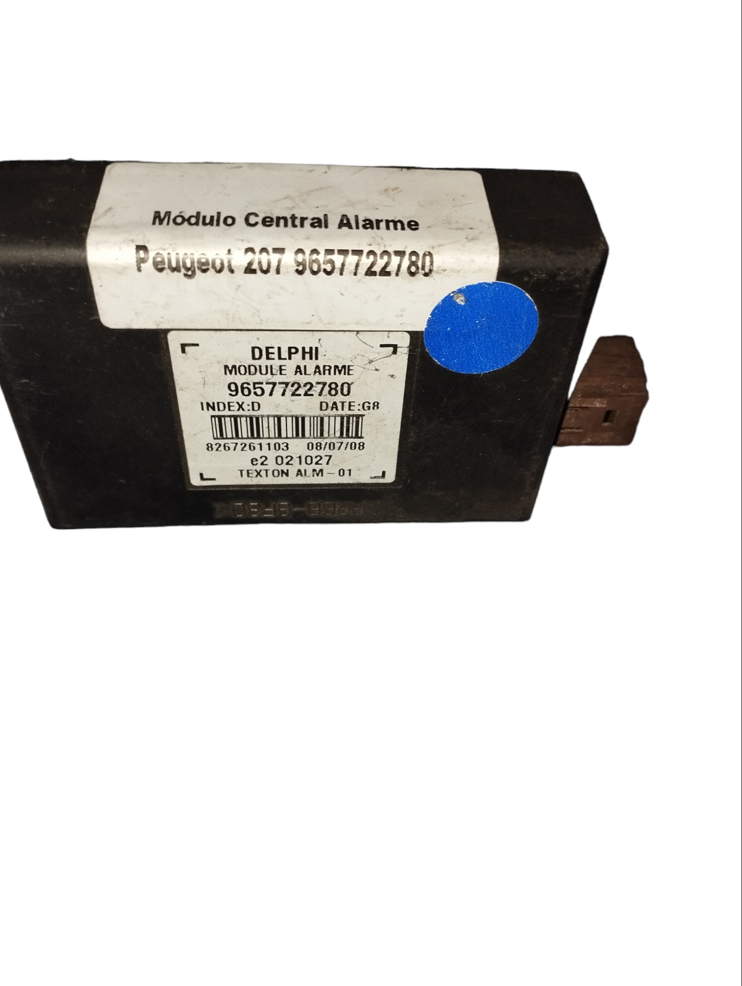 Modulo Central Alarme Peugeot 206 9657722780