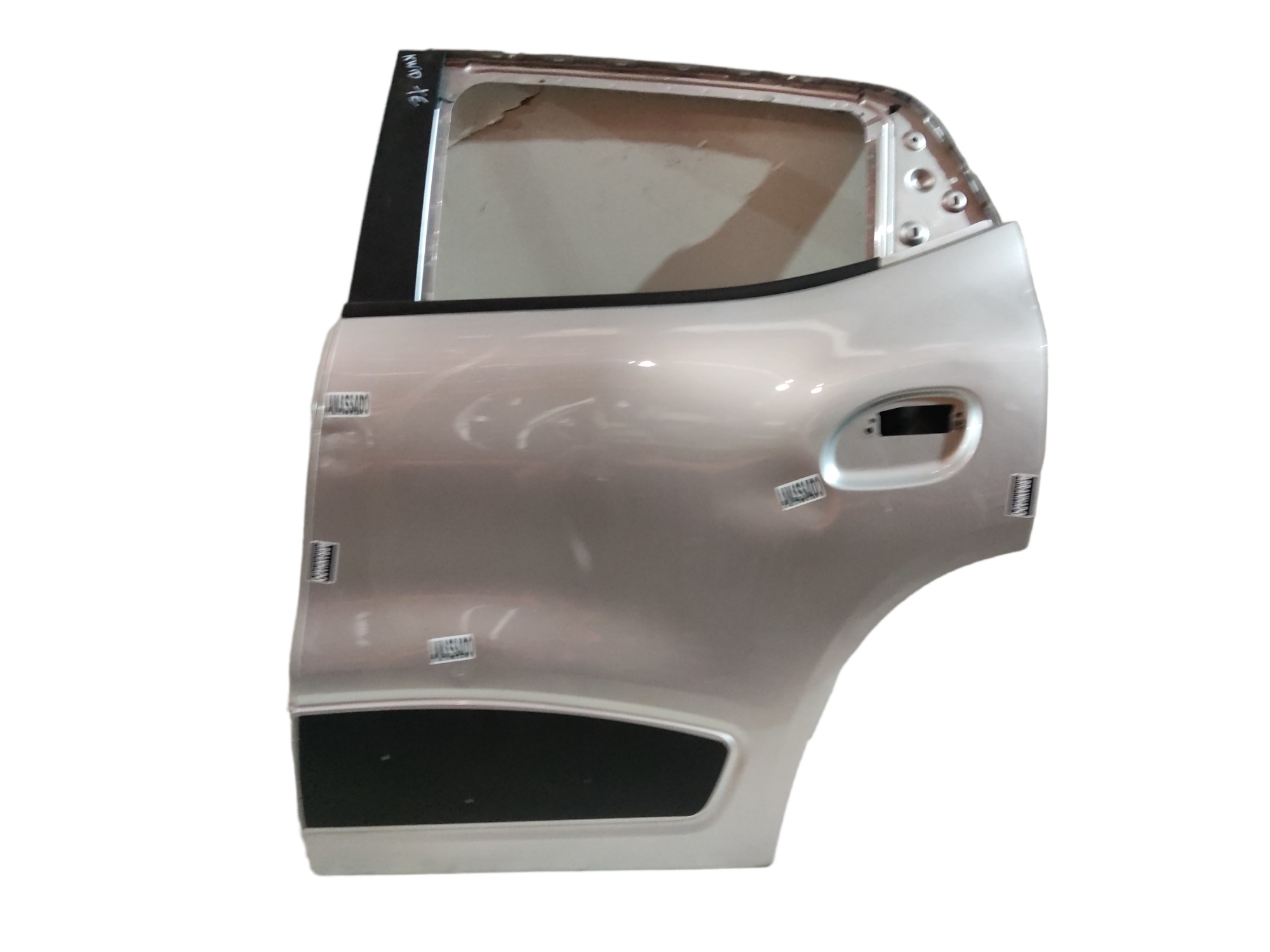 Porta traseira esquerda Renault kwid 2016 a 2021 prata