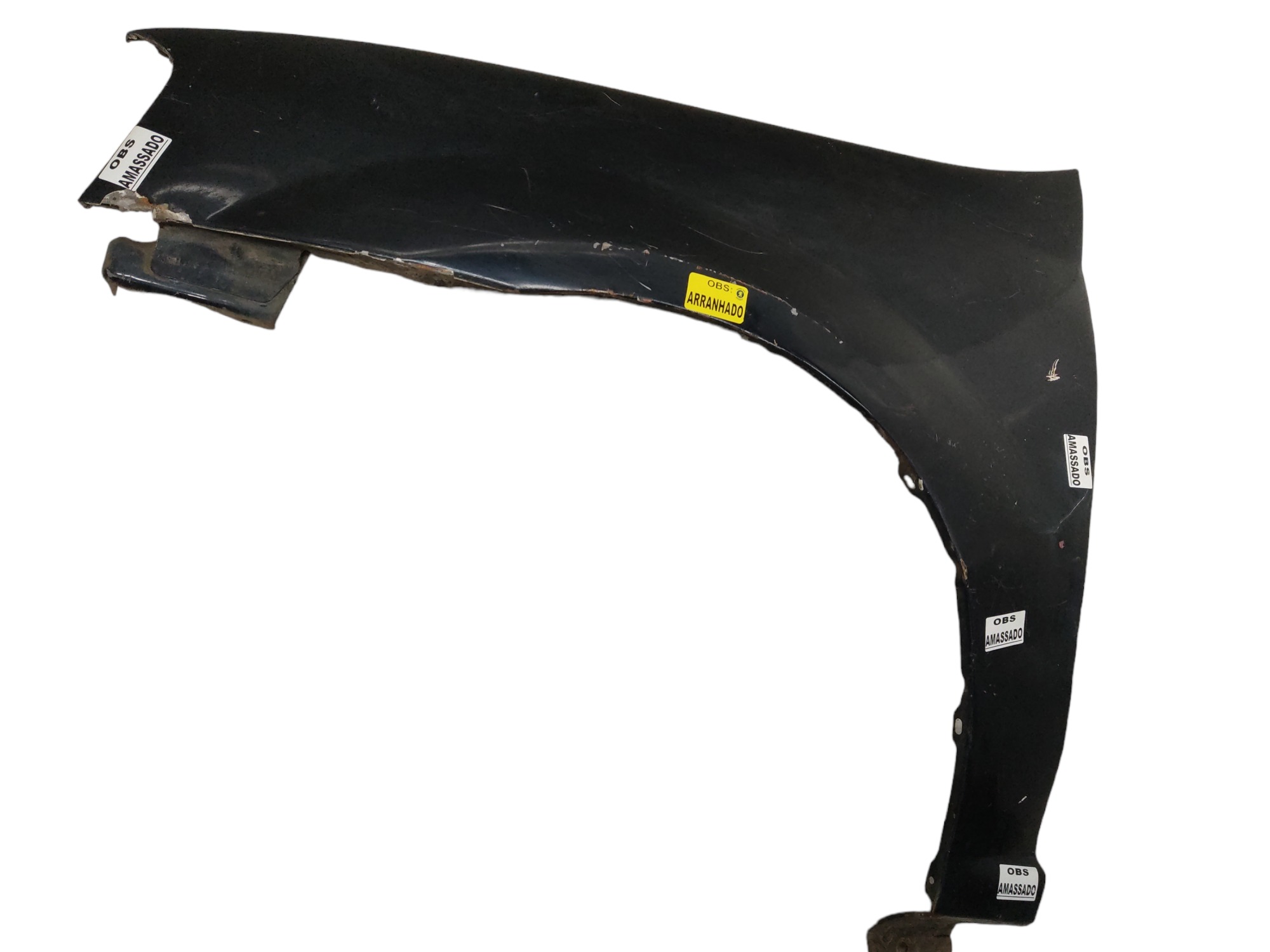Paralama esquerdo Renault logan 2007 a 2014 preto