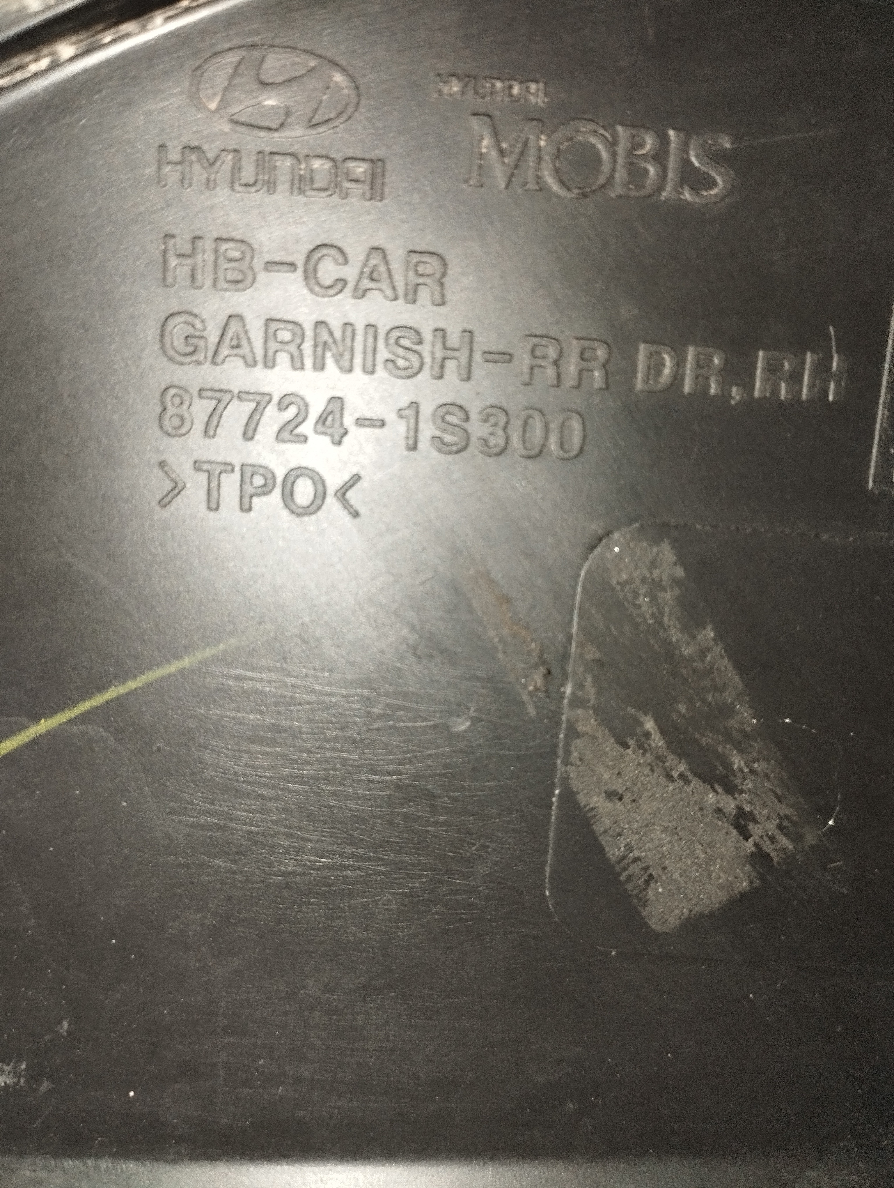 Aplique Friso Porta Traseira Direita Hyundai Hb20x 16 A 20 3