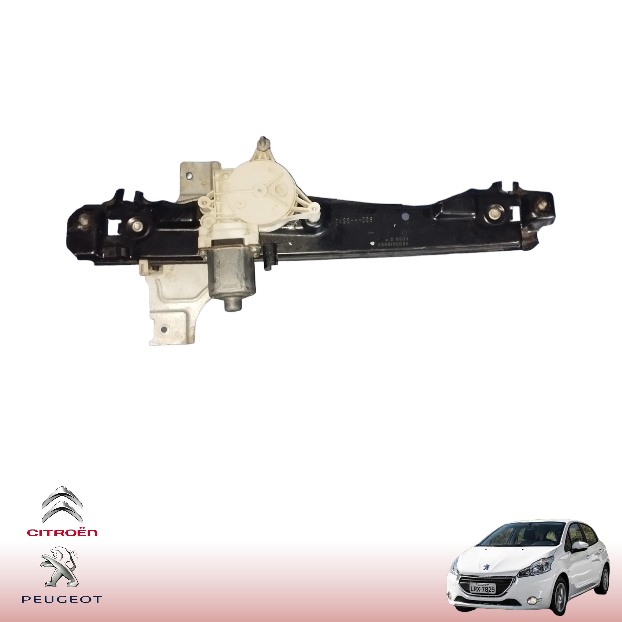 Máquina Vidro Traseira Esquerda Peugeot 208 2015 9803018880 3