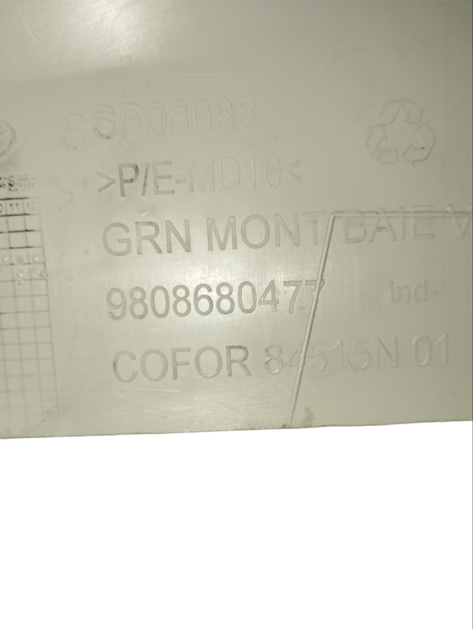 Acabamento Coluna Parabrisa Esquerdo Peugeot Expert 3