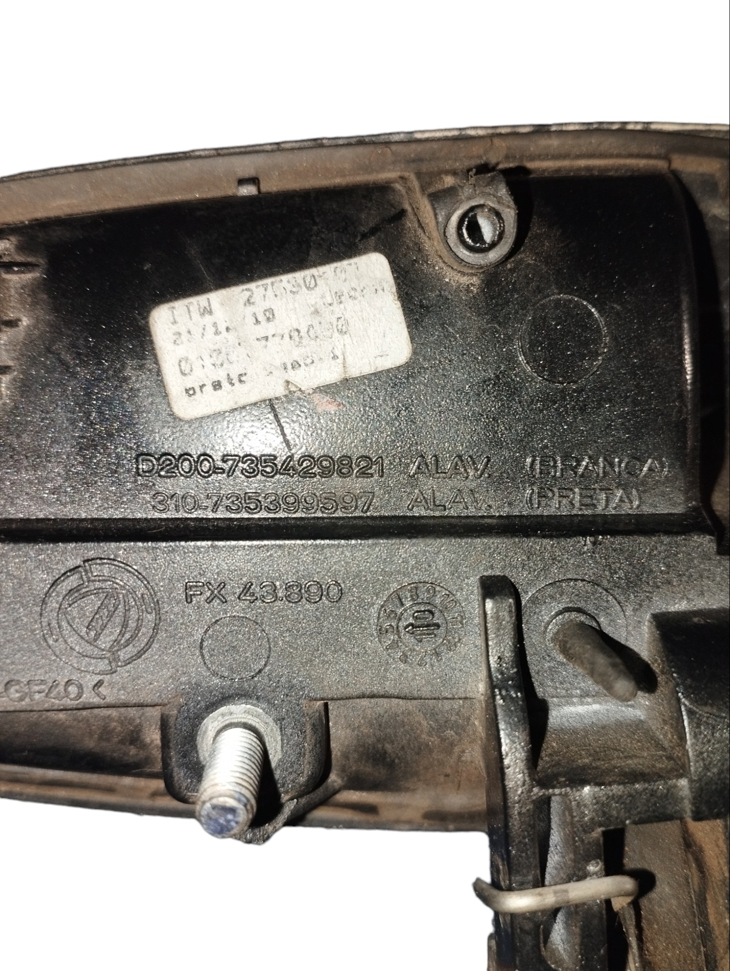 Maçaneta Externa Porta Traseira Esquerda Cromada Fiat Punto 3