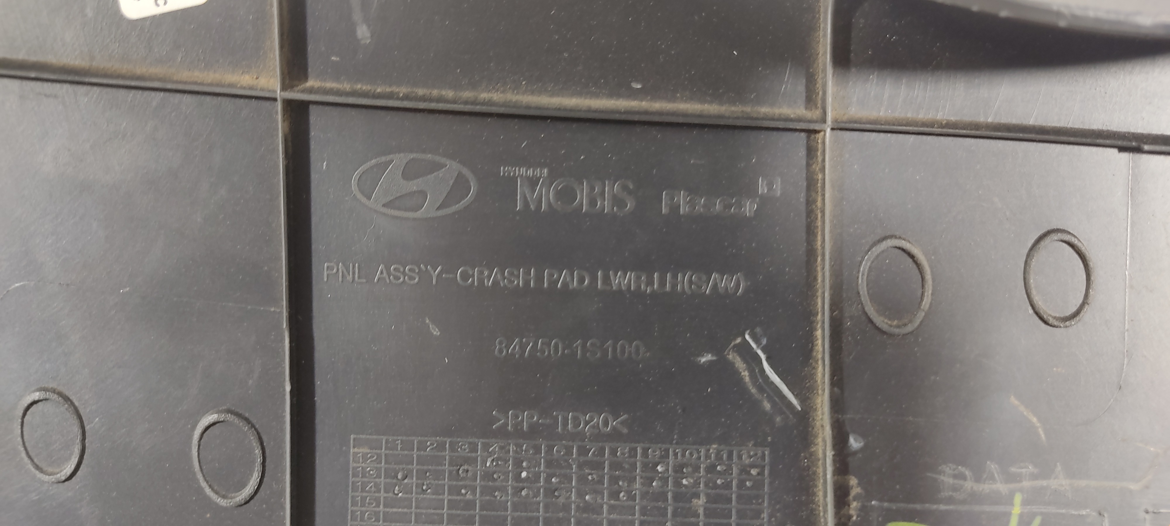 Acabamento Inferior Painel Hyundai Hb20 13 A 19 847501s100 5