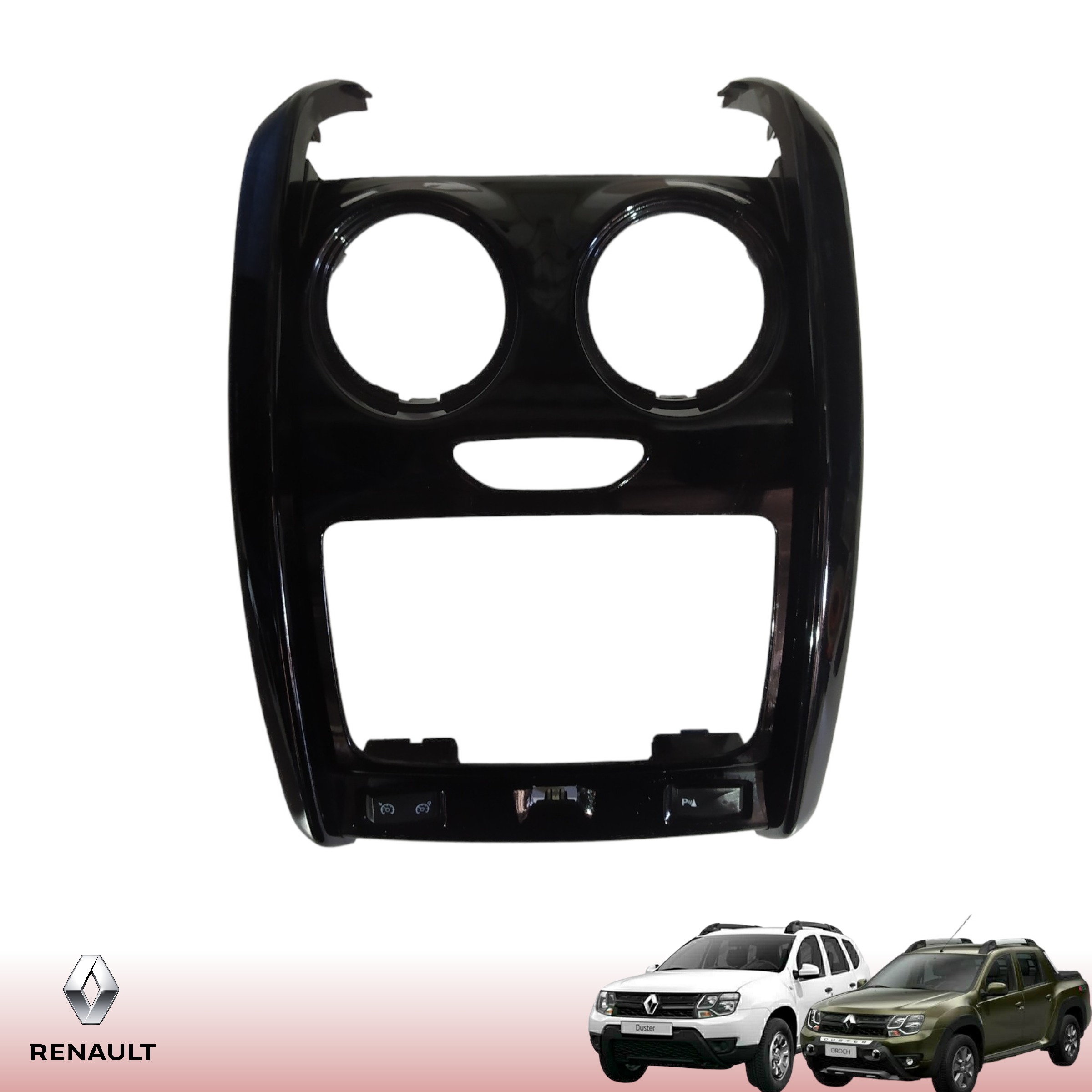 Moldura Painel Multimídia Renault Duster 2019 2020 682608127