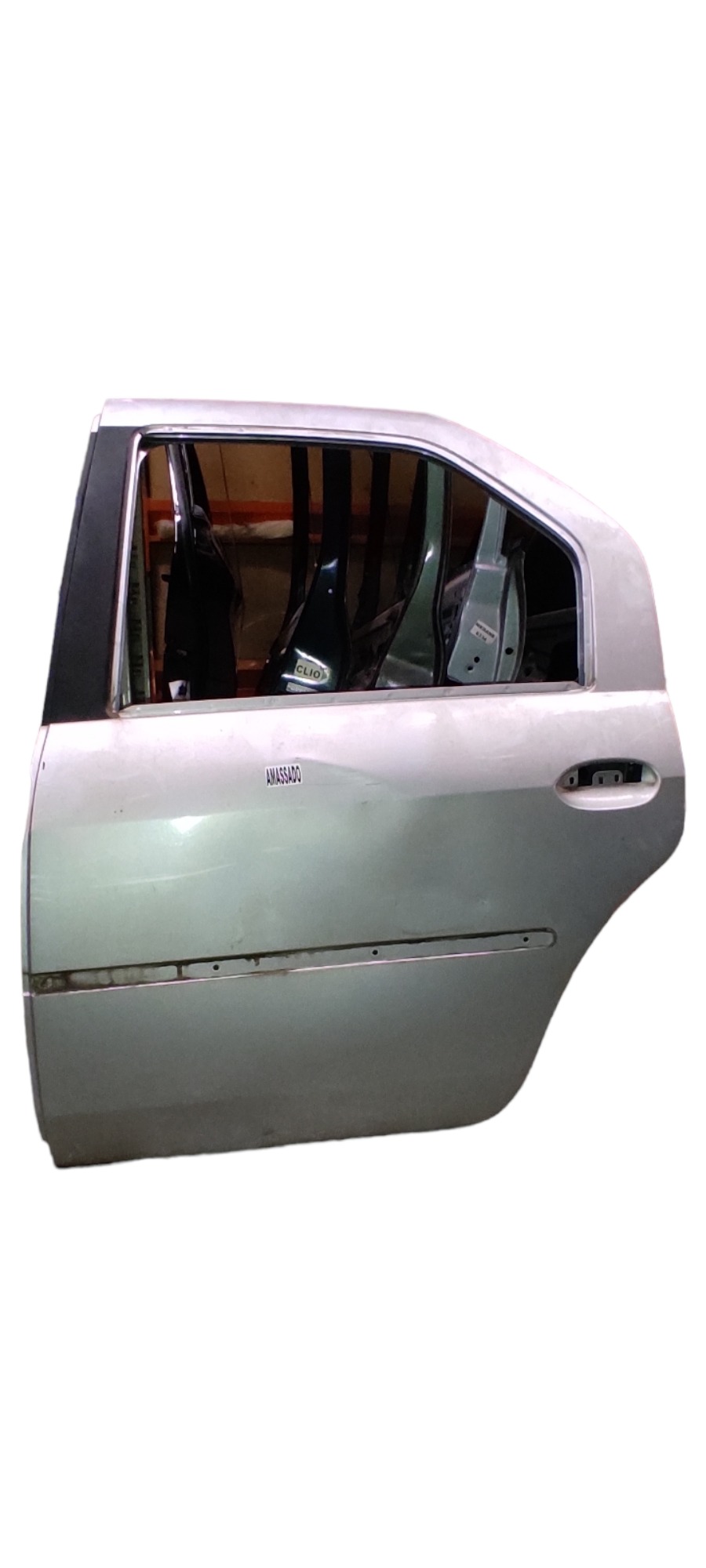 Porta Traseira Esquerda Renault Logan 2008 A 2014 Cinza Traseira Esquerdo Cinza