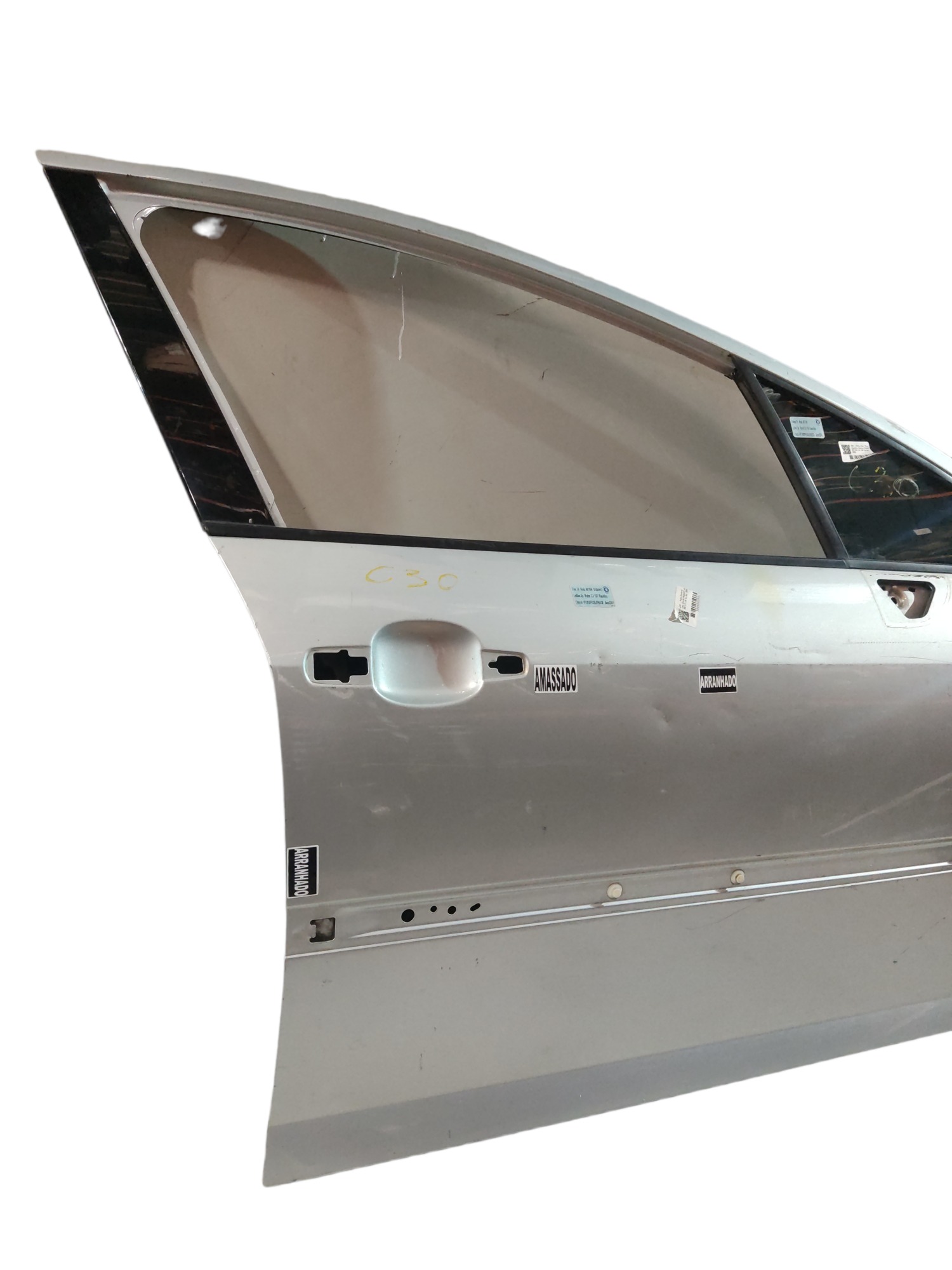 Porta Dianteira Direita Peugeot 407 Sw 2006 A 2011 Prata  Prata