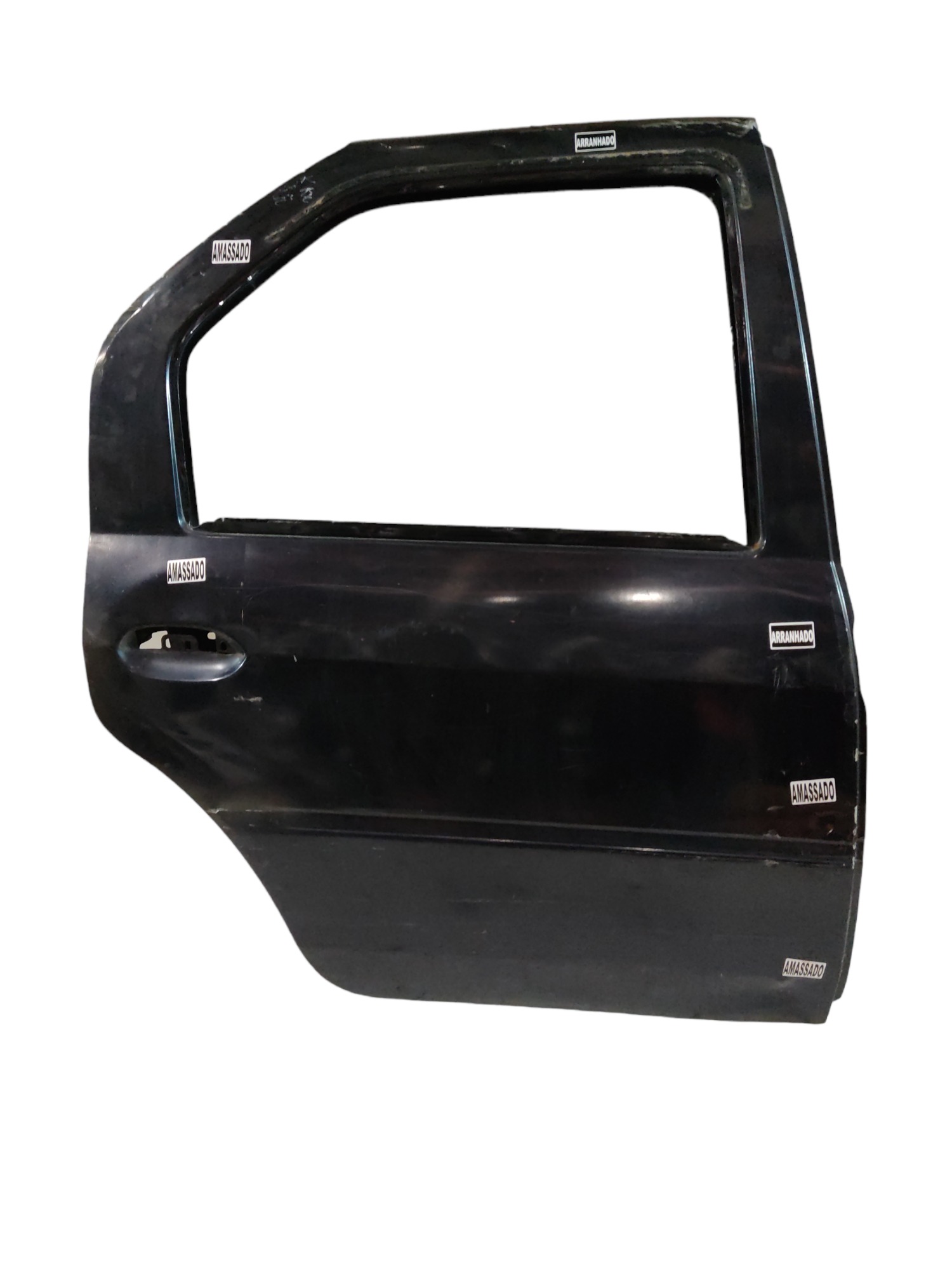 Porta traseira direita Renault logan 2007 a 2013 preto