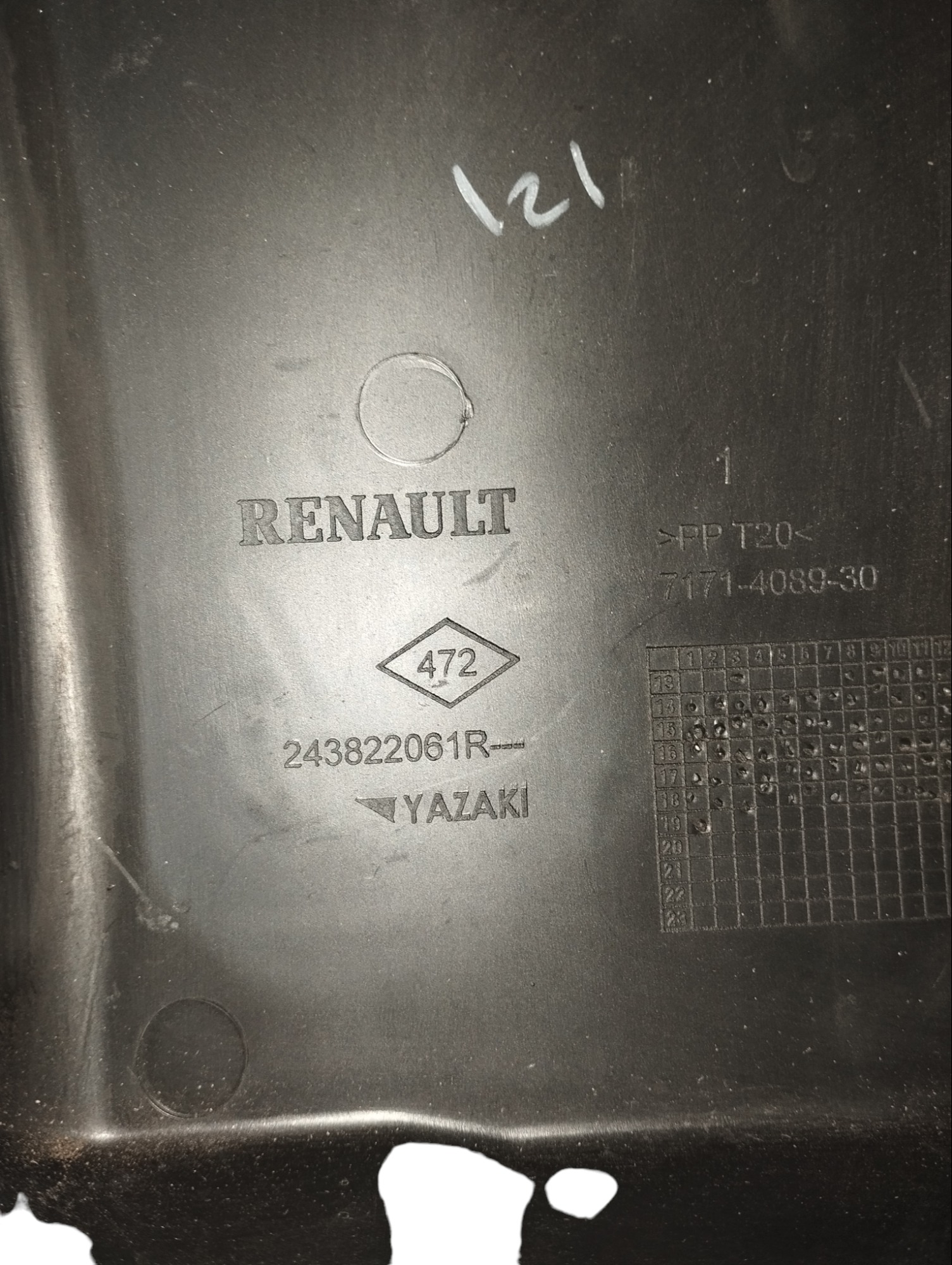 Tampa Caixa Fusível Renault Sandero Logan Duster 243822061r 2