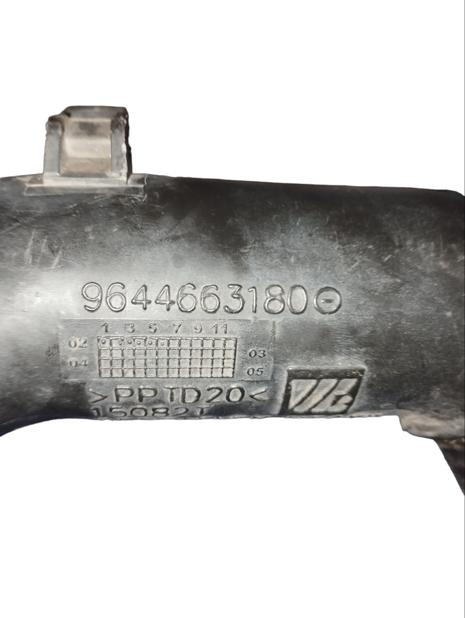 Mangueira Caixa De Ar Peugeot 206 9644663180