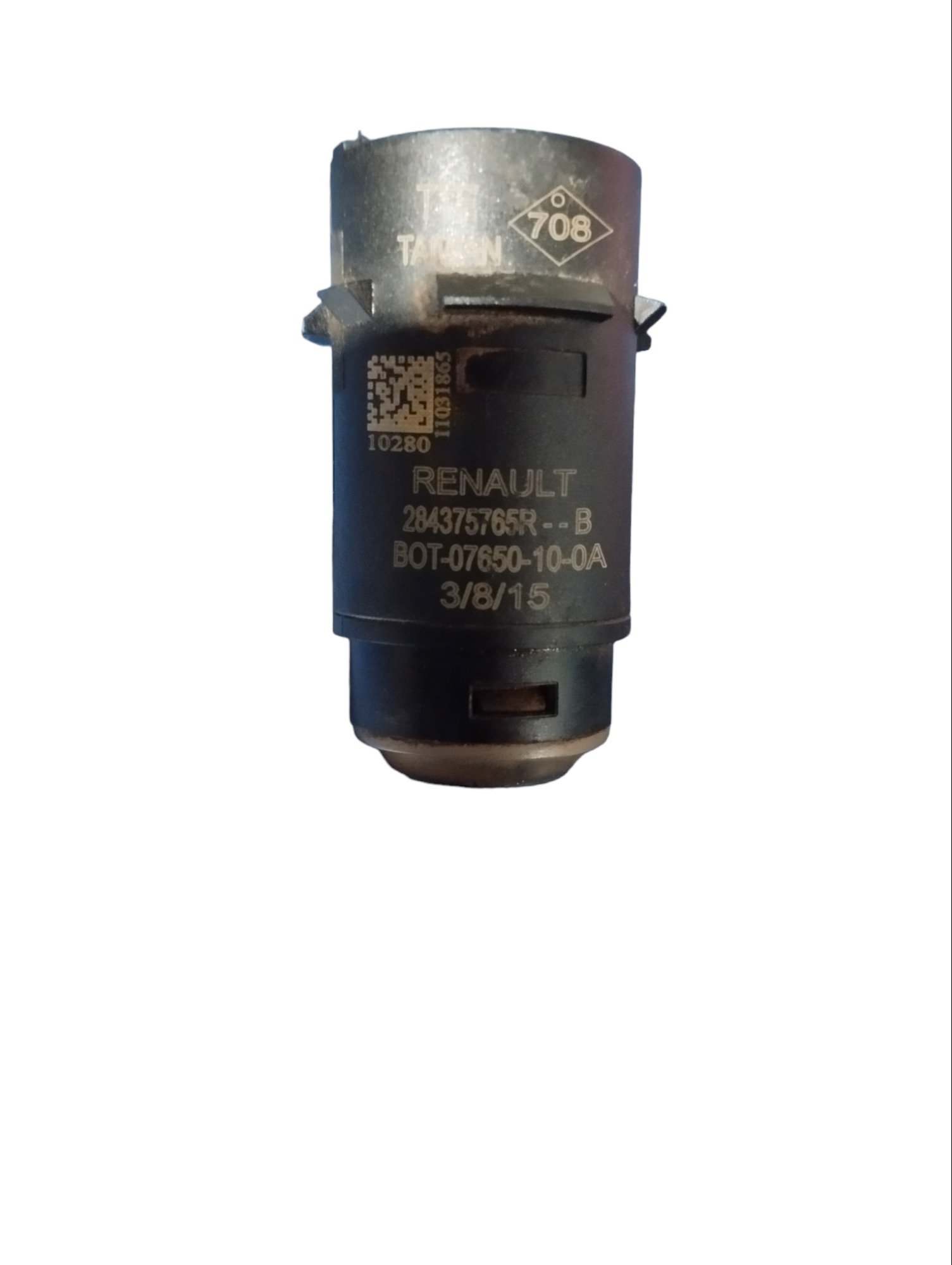 Sensor Estacionamento Renault Logan  Sandero Duster  Preto