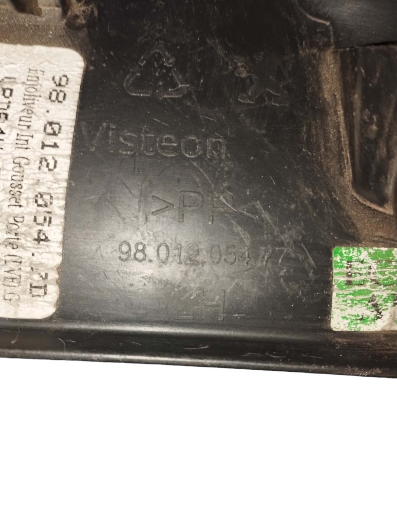 Acabamento Interno Retrovisor 9801205477 Peugeot 208 3