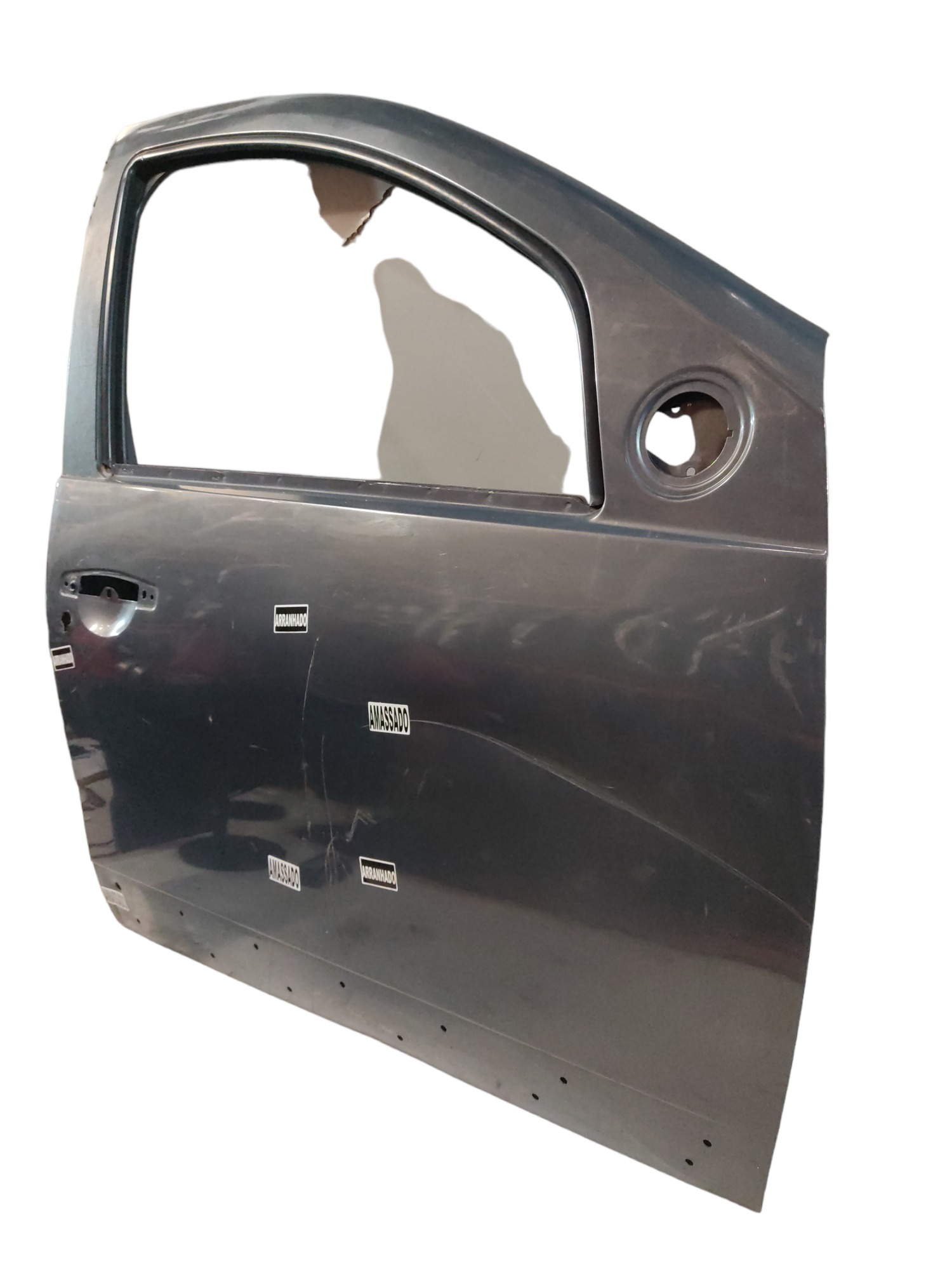 Porta dianteira direita Renault Sandero 2008 a 2014 cinza