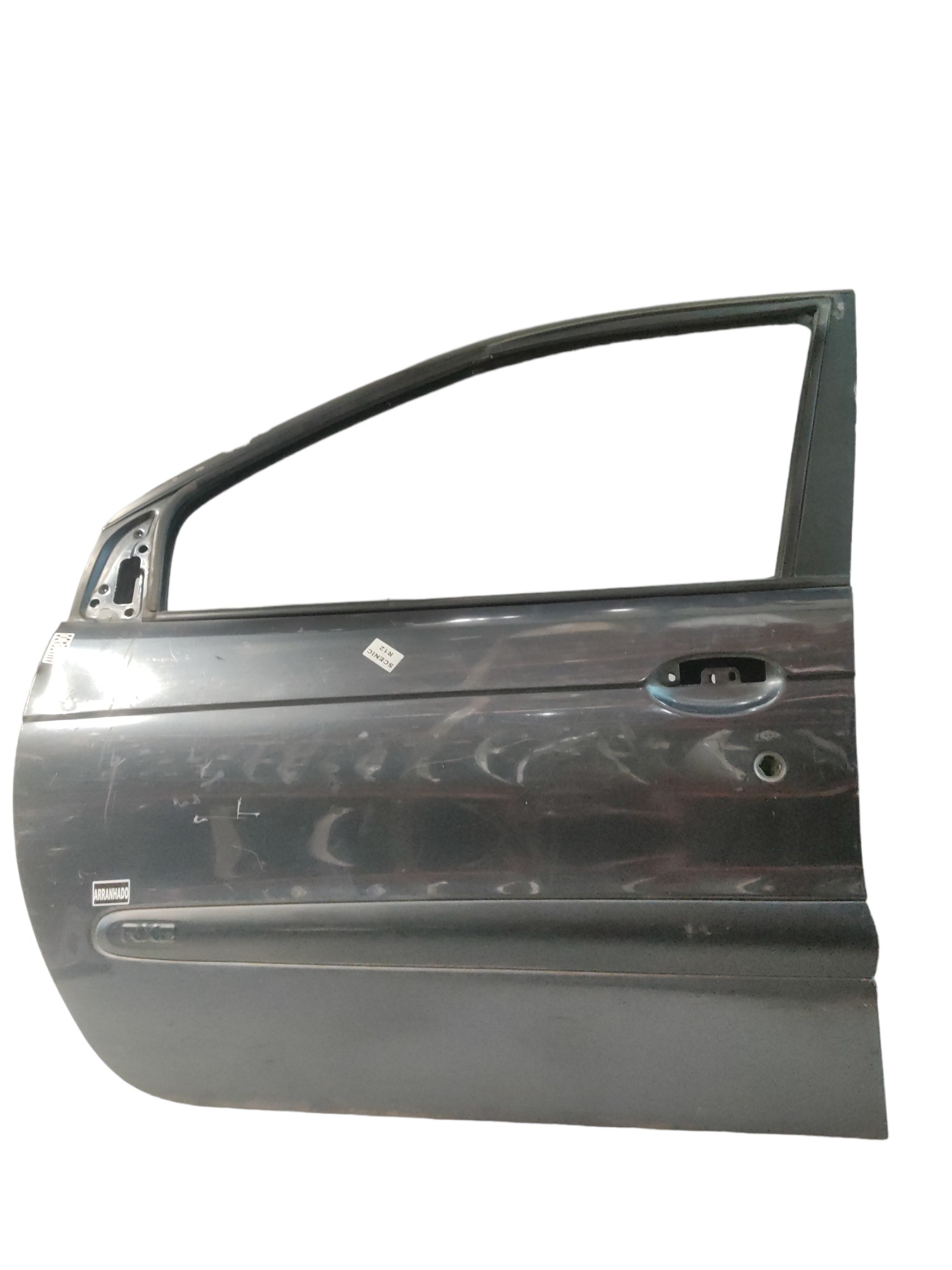 Porta Dianteira Esquerda Renault Scenic 2001 A 2010 Preto  Preto
