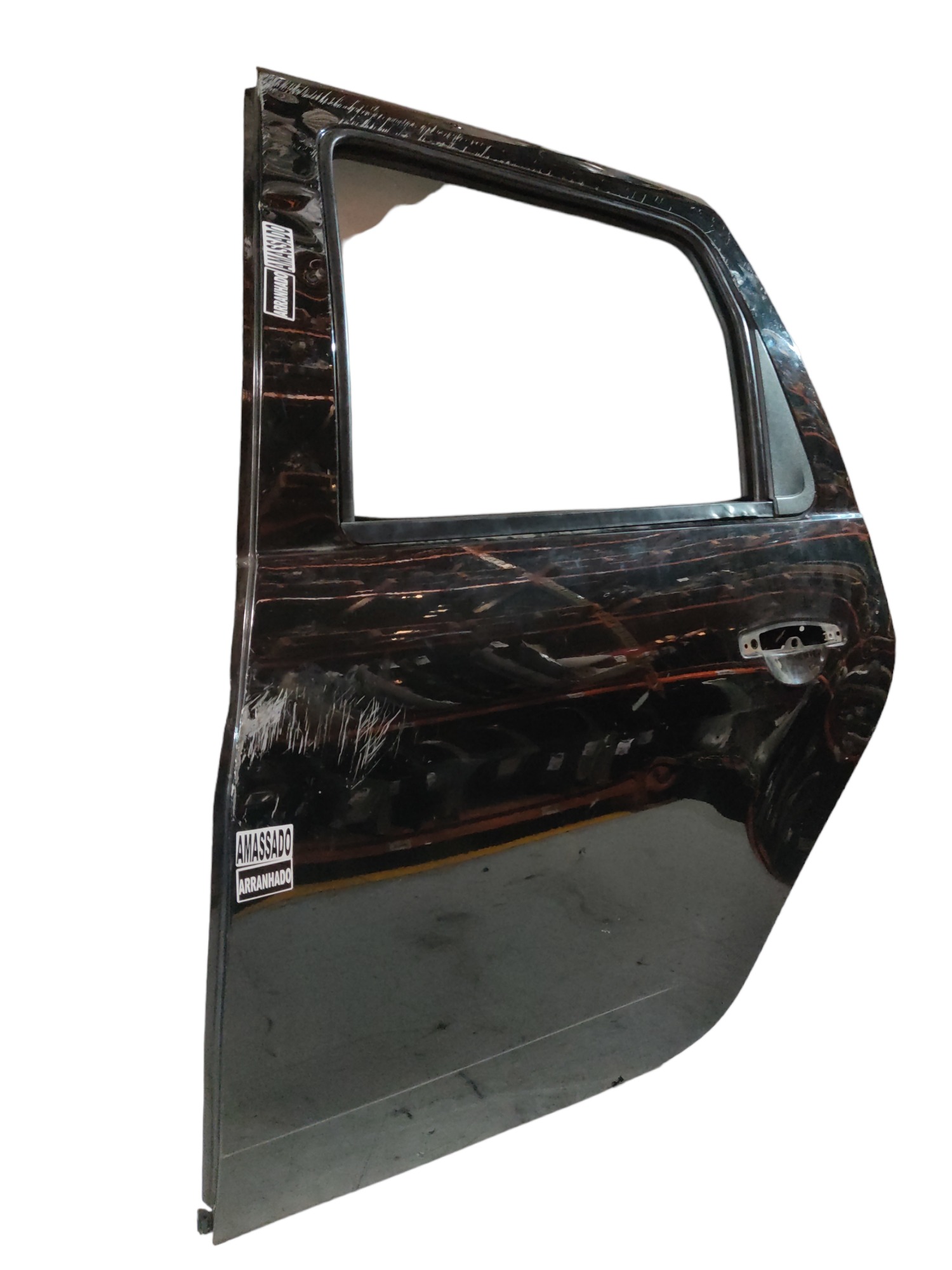 Porta traseira esquerda Renault duster 2013 a 2015 preta