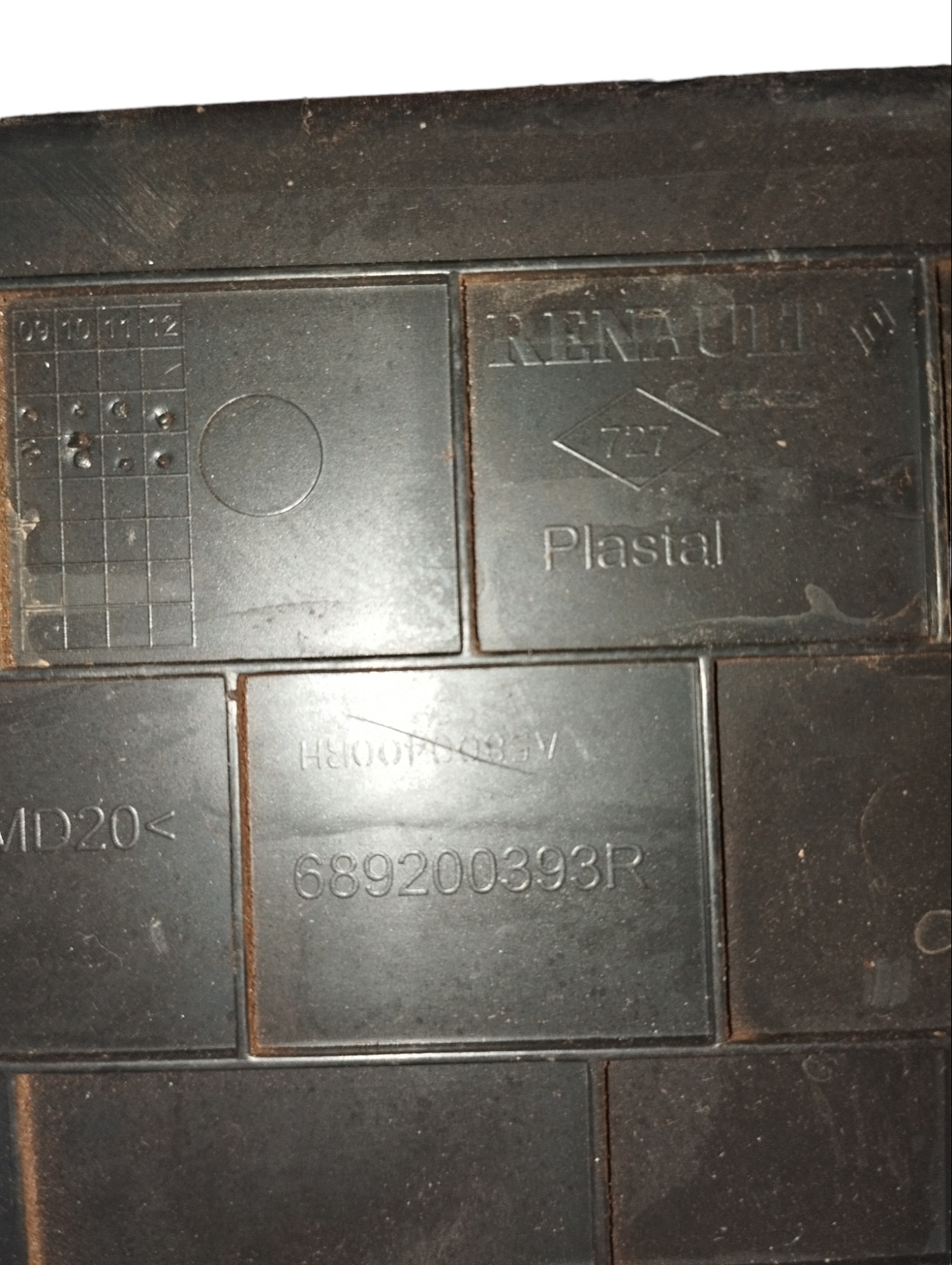 Acabamento Lateral Direito Painel Renault Fluence Preto  Preto 3