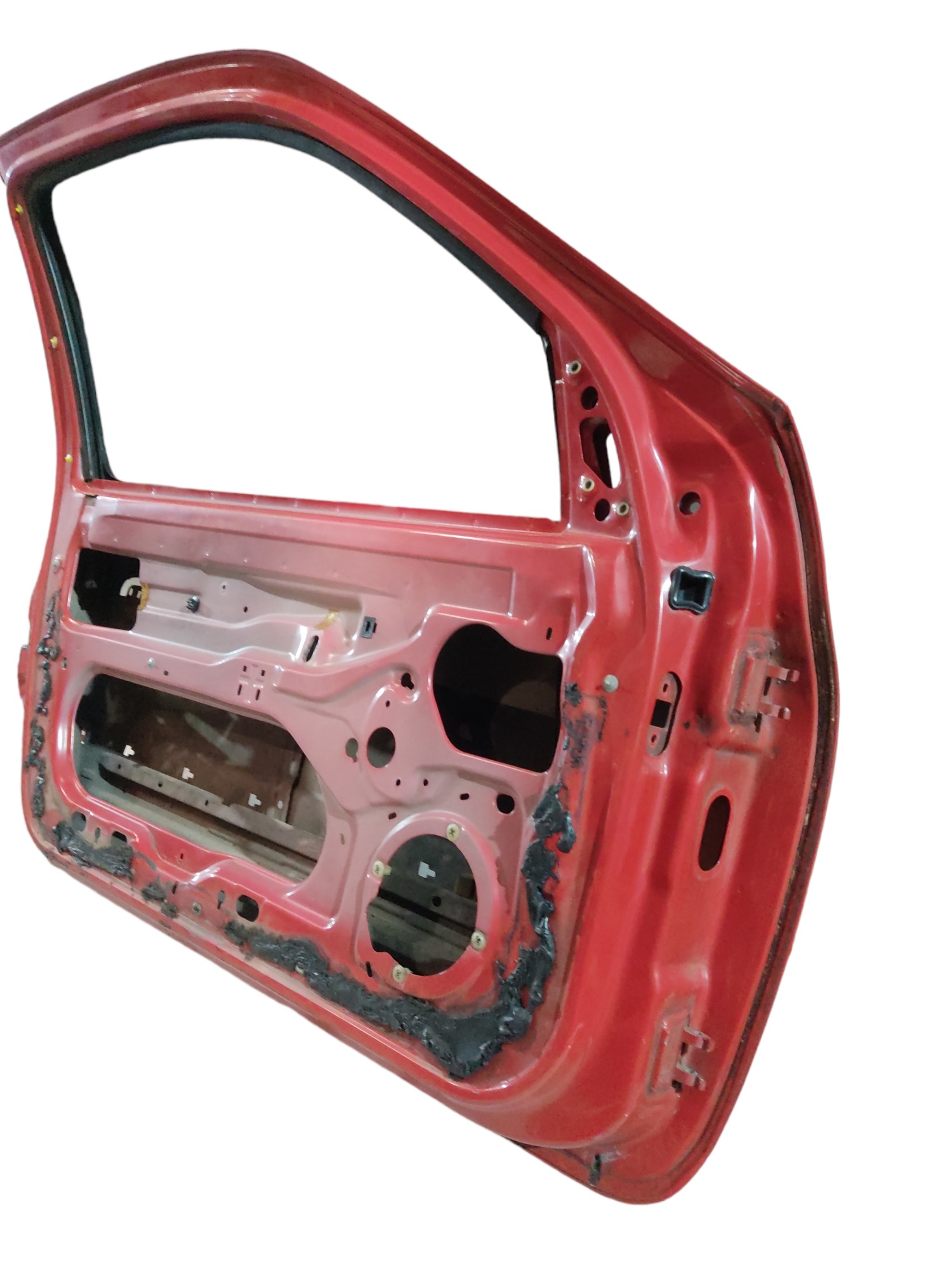 Porta dianteira esquerda Renault clio 2000 a 2012 vermelho