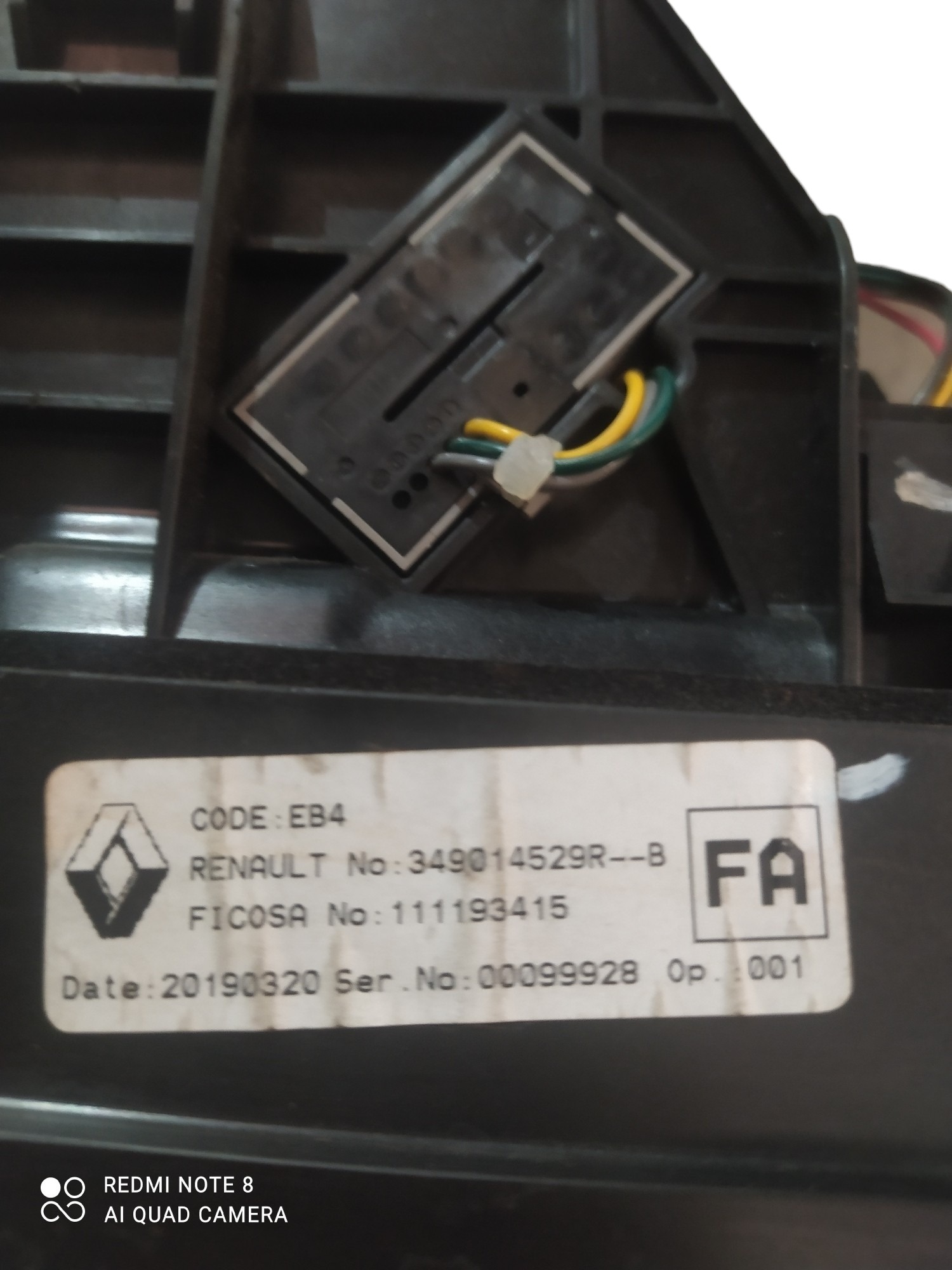 Alavanca Marcha Trambulador Renault Captur 19 3