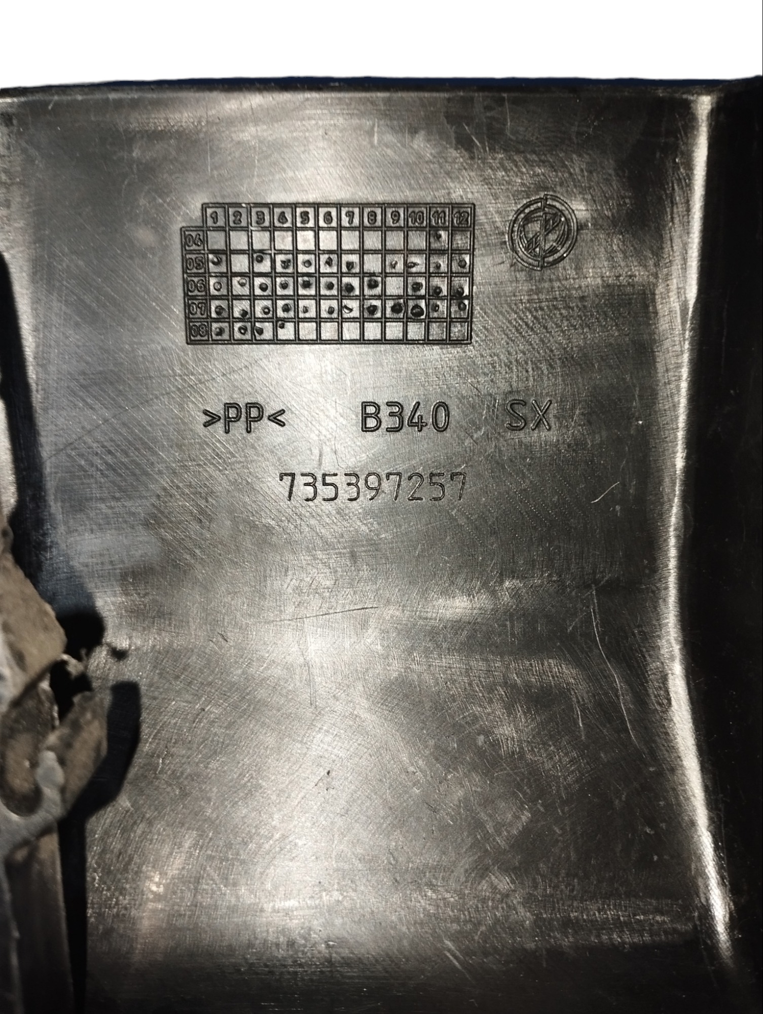 Acabamento Tampa Chicote Banco Direito Fiat Punto 735397257 2