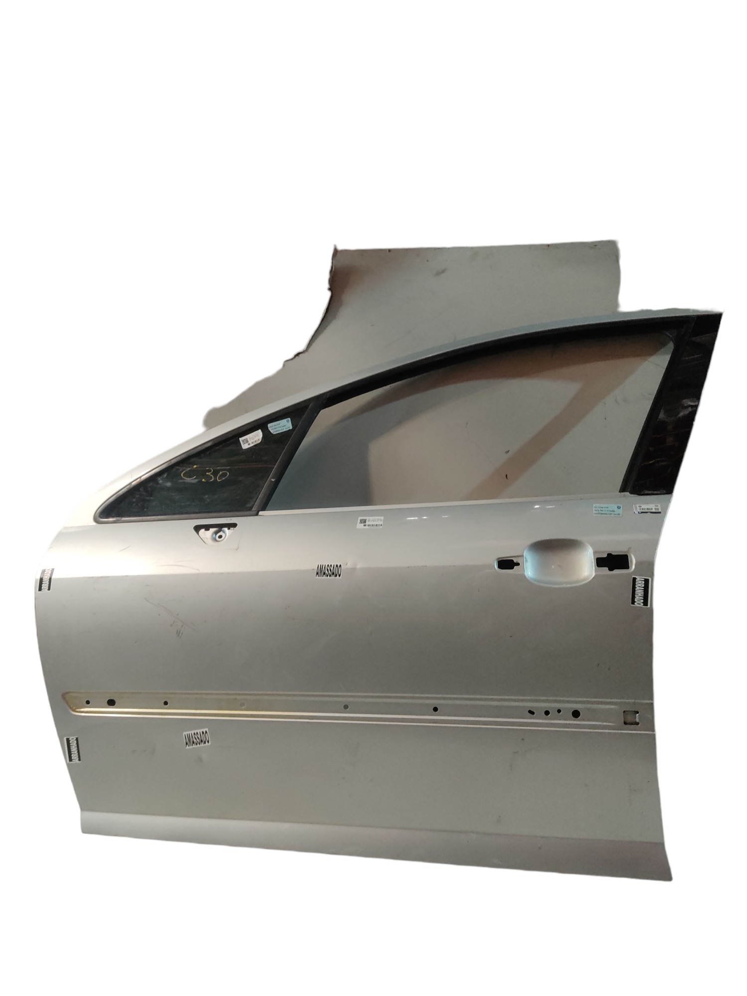 Porta Dianteira Esquerda Peugeot 407 2005 A 2010 Prata Prata