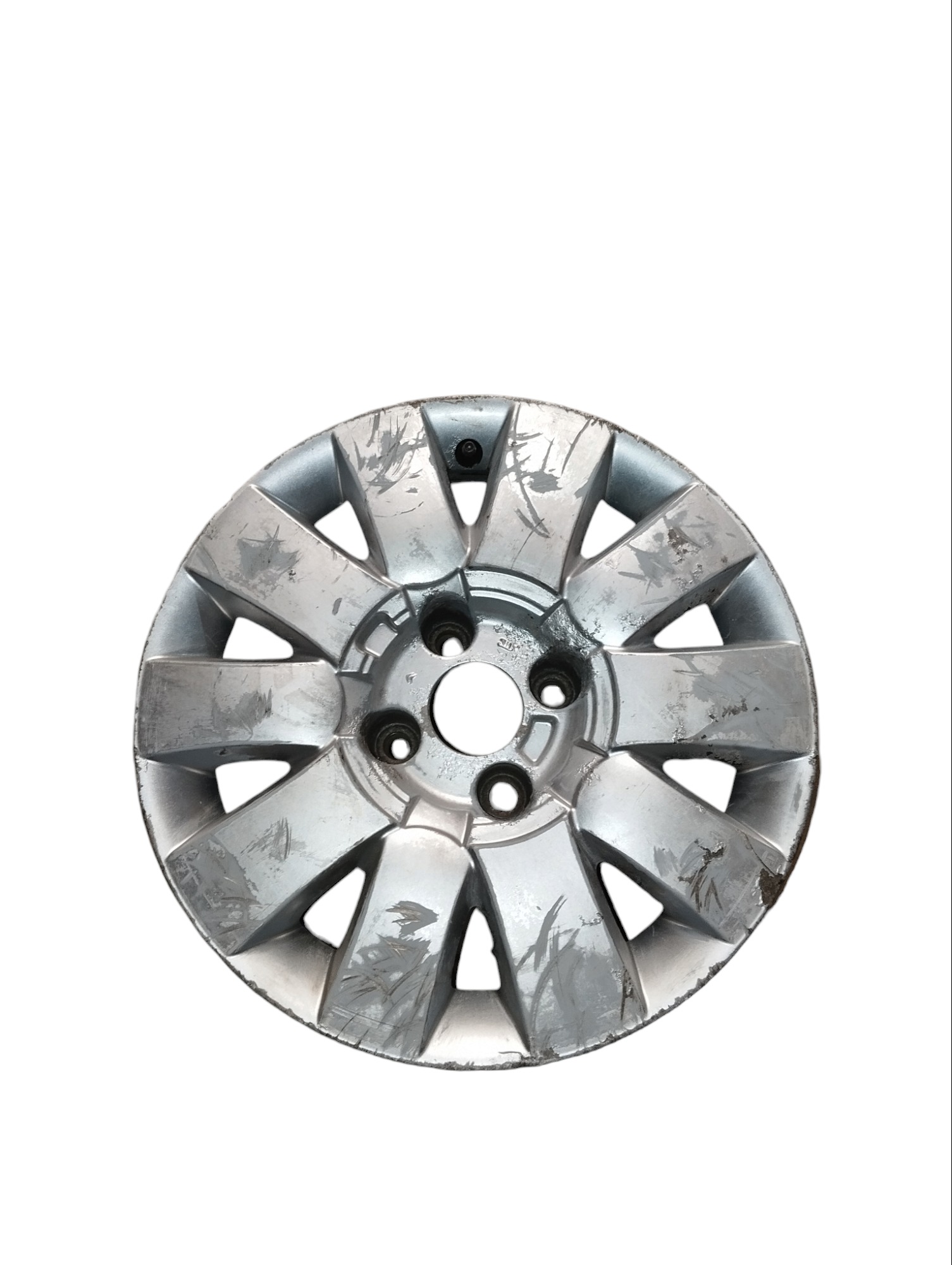 Roda De Liga Leve Aro 15 4 Furos Citroen E Peugeot Cinza