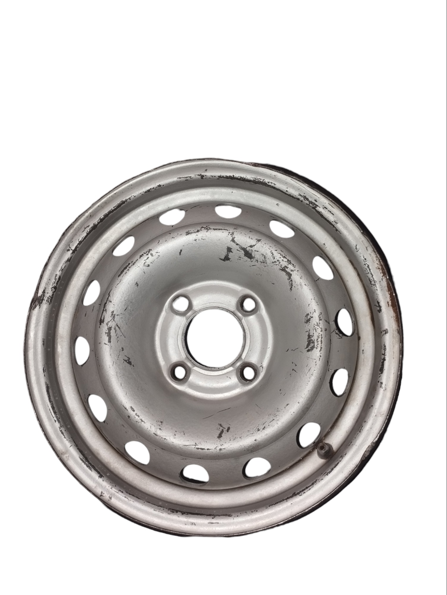 Roda De Ferro Aro 14 4 Furos Peugeot Cinza