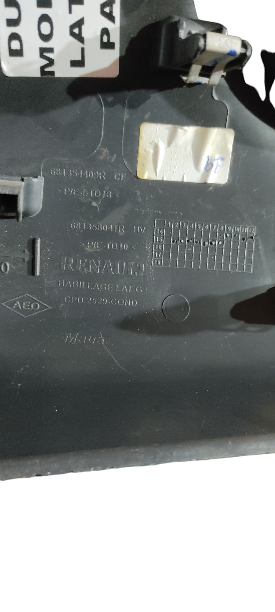 Acabamento Painel Lado Esquerdo Reunault Oroch Duster 1.6 6