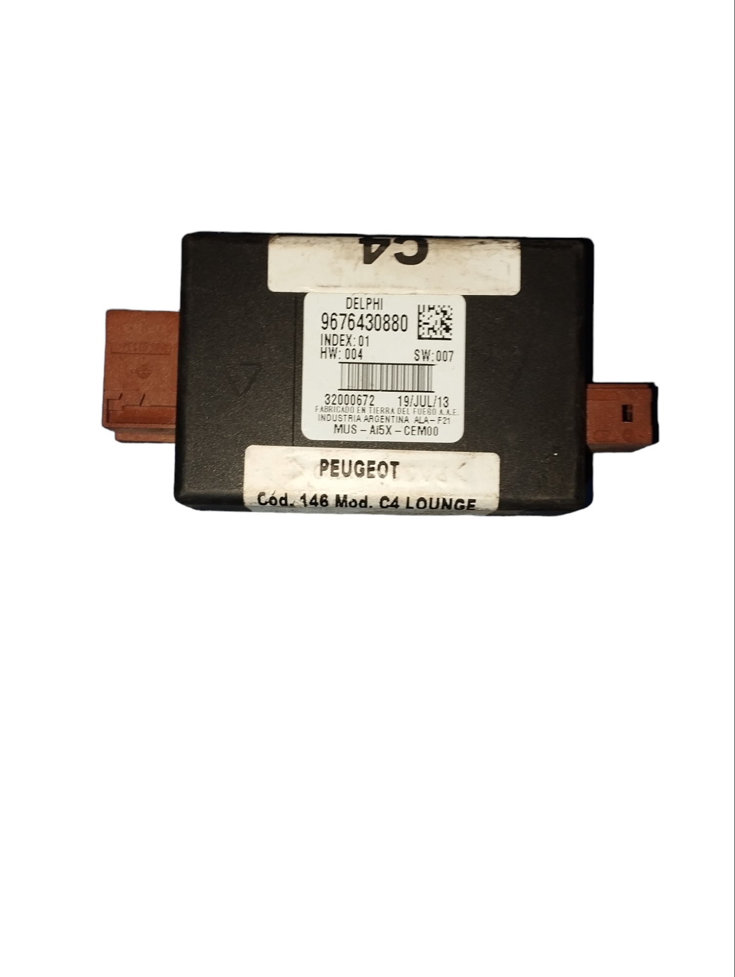 Modulo Central Alarme Citroen C4 2013 2016 2017 9676430880