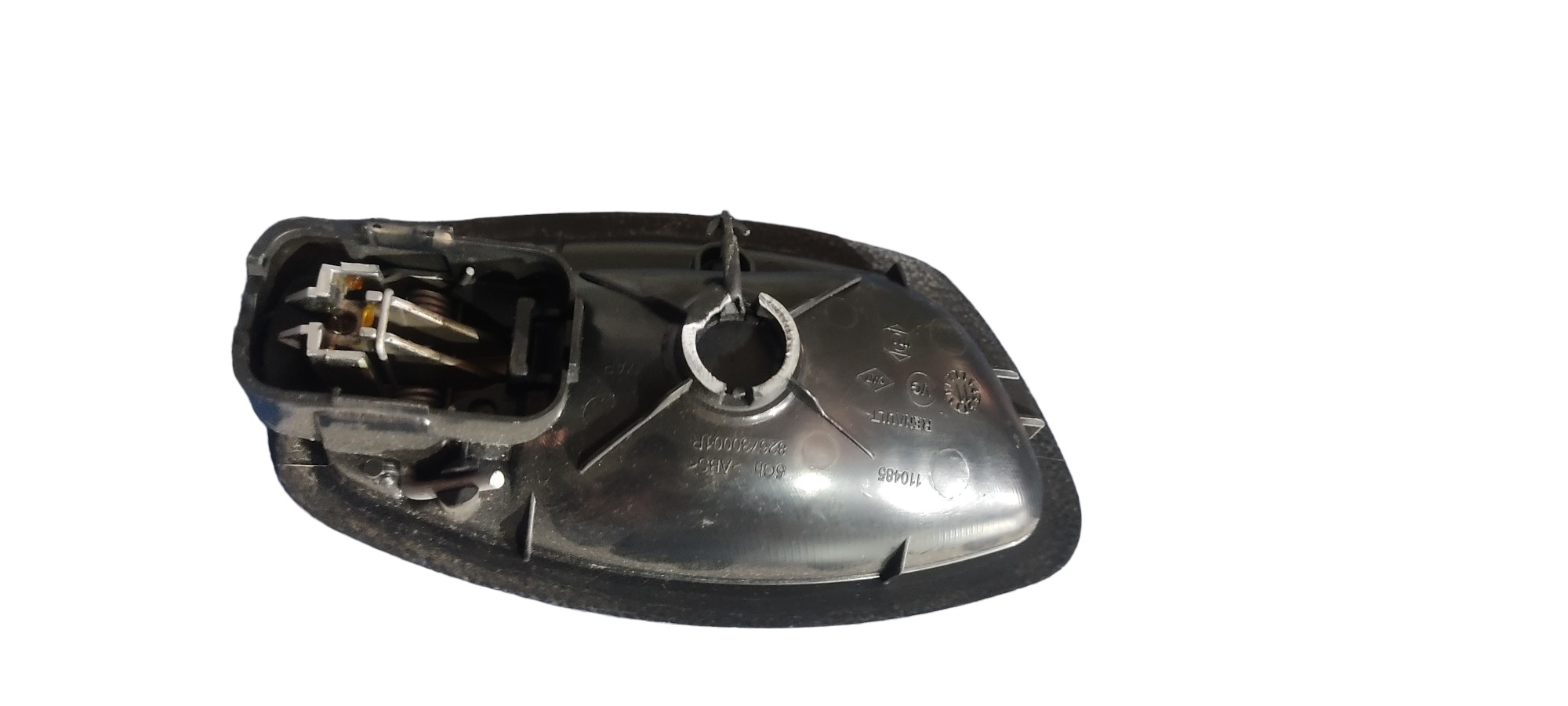 Maçaneta Interna Dianteira Esquerda Renault Fluence Captur . Prata Com Preto Dianteira 3