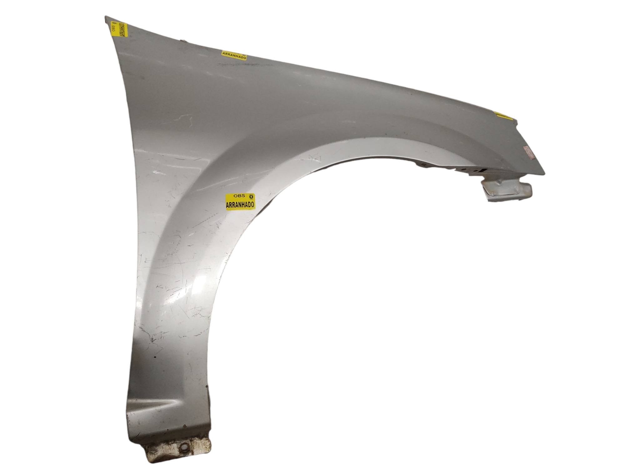 Paralama Direito Renault Logan 2007 A 2010 Prata Usado