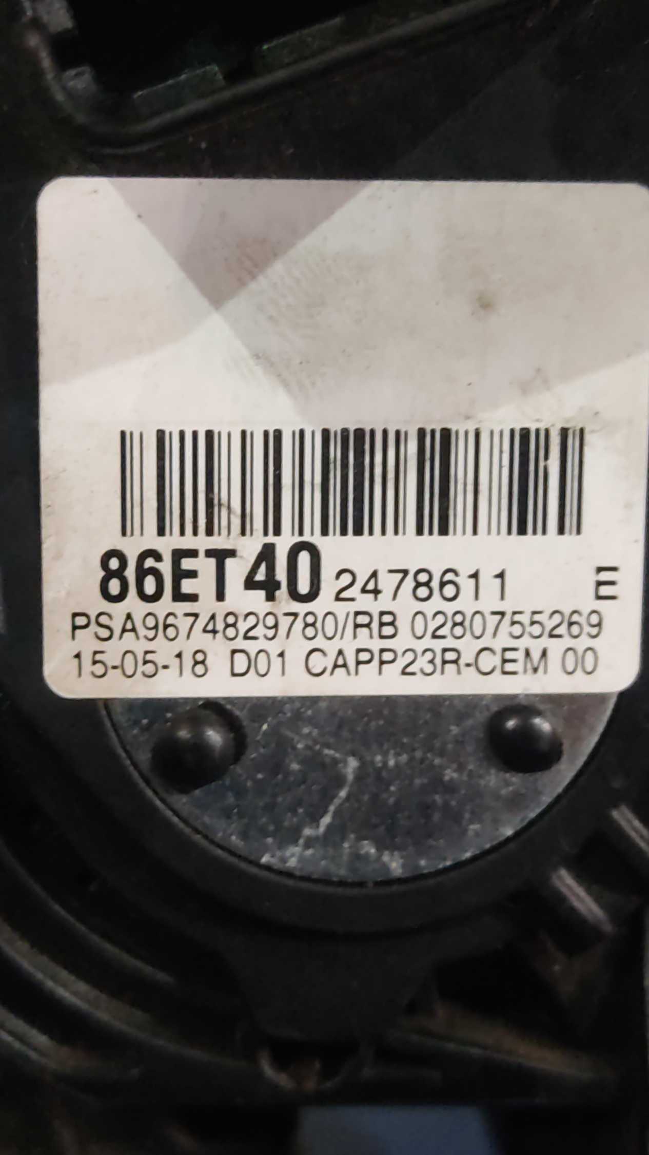 Pedal  Acelerador Eletrônico Peugeot Expert 1.6 2018 A 2021