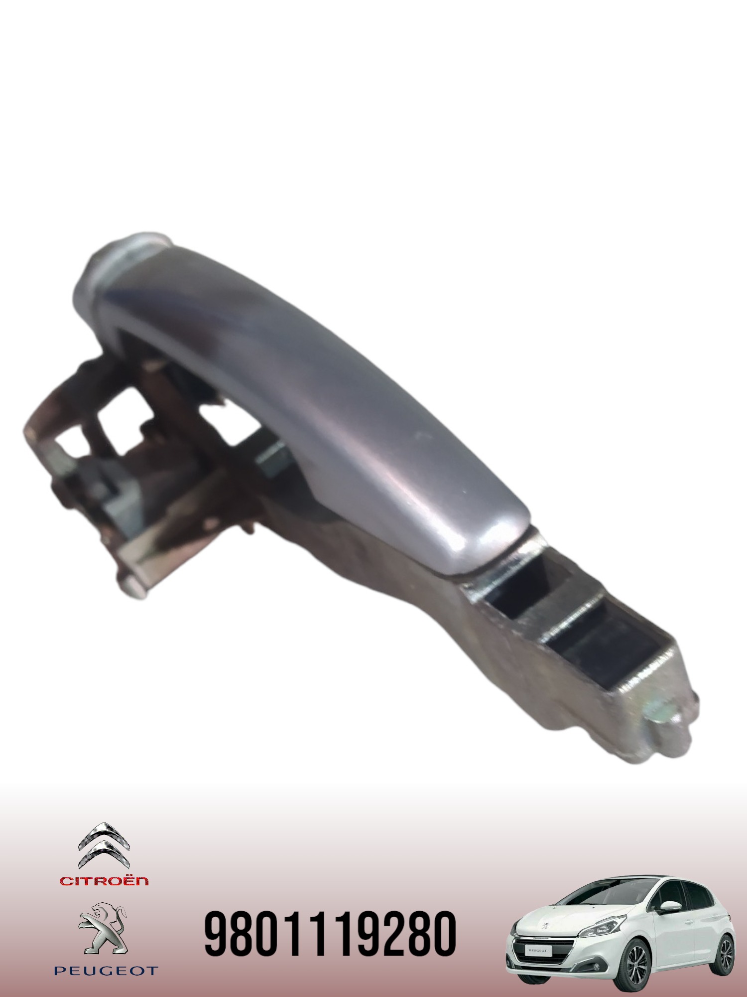 Maçaneta Peugeot Dianteira Esquerda Peugeot 208 2013 5