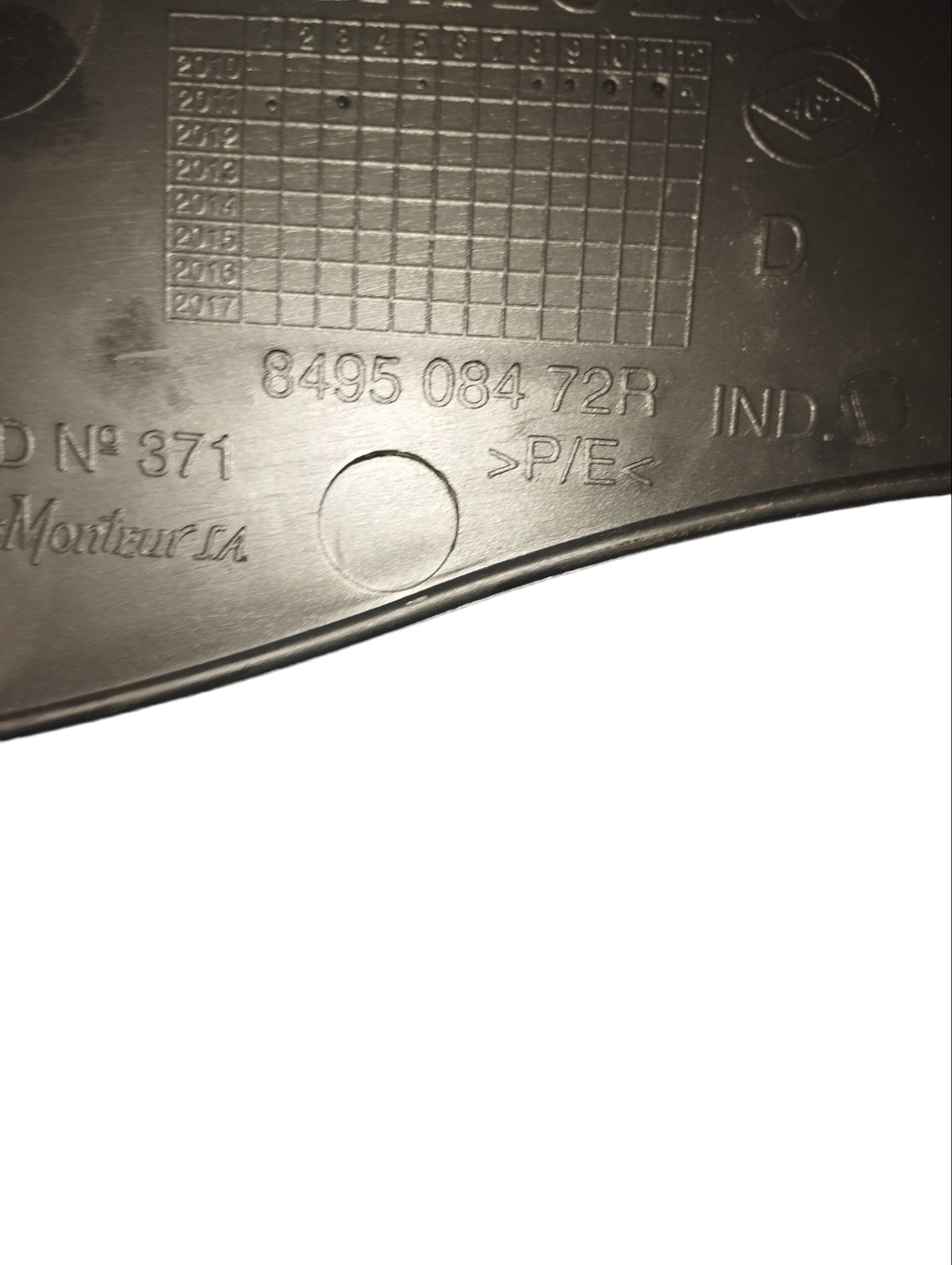 Acabamento Coluna Traseira Direita Renault Fluence 2011a2017 3