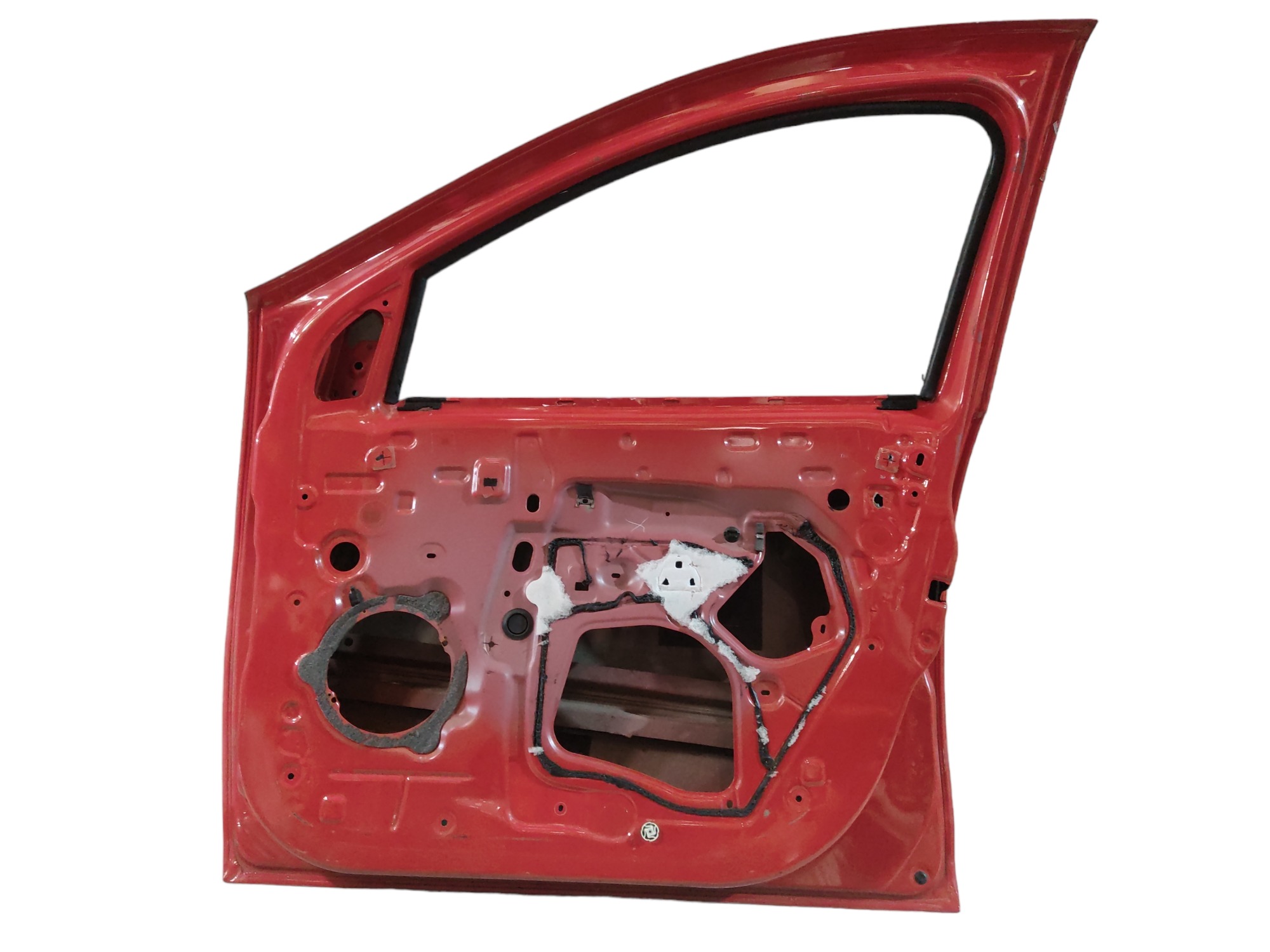 Porta Dianteira Direita Renault Sandero 2014 A 2022 Vermelho Dianteira Direito Vermelho
