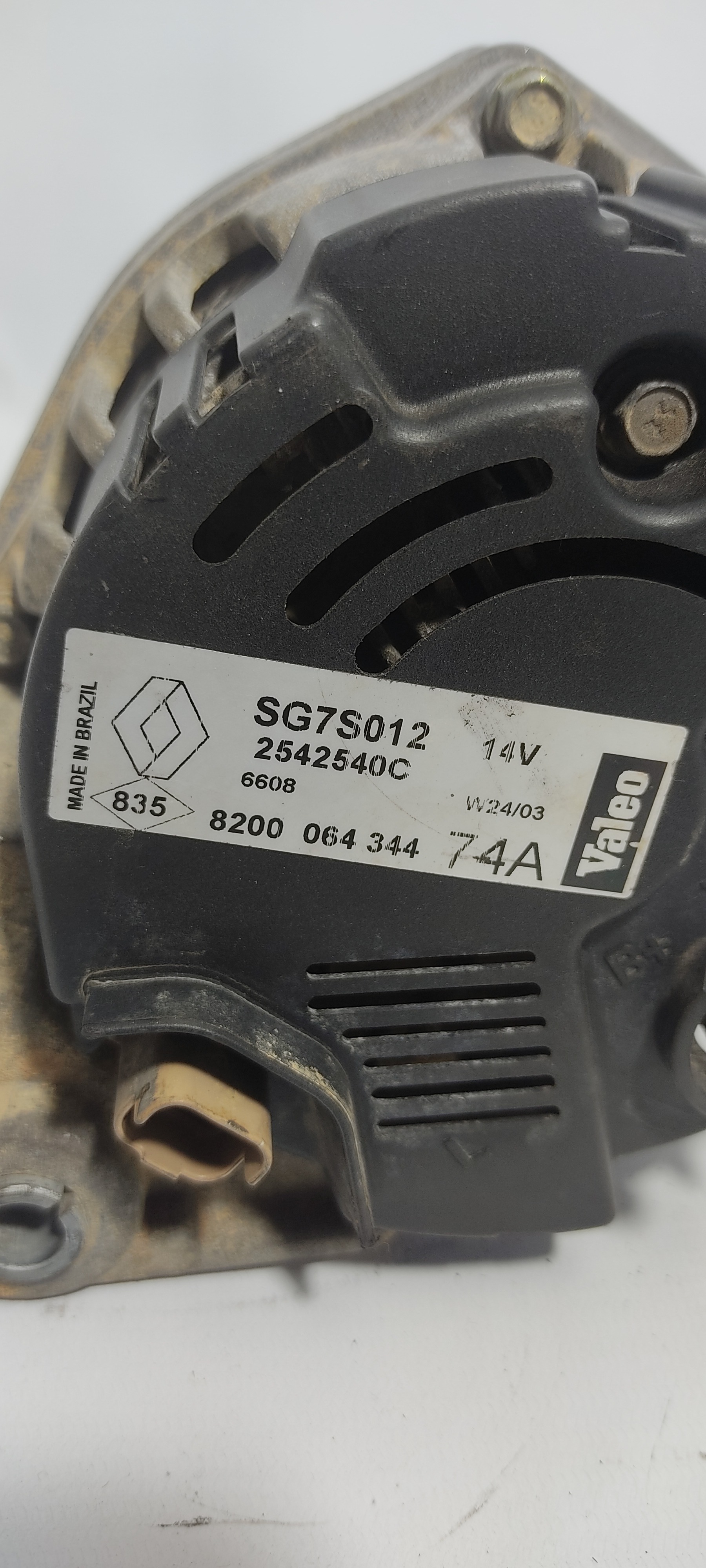 Alternador Peugeot 206 1.0 Renault Clio Kangoo 1.0 2542540c 6