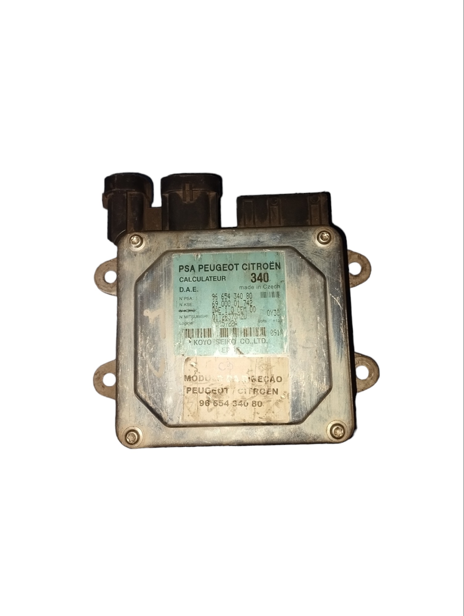 Central Módulo Da Direção Citroen C3 1.4 2004 A 2012
