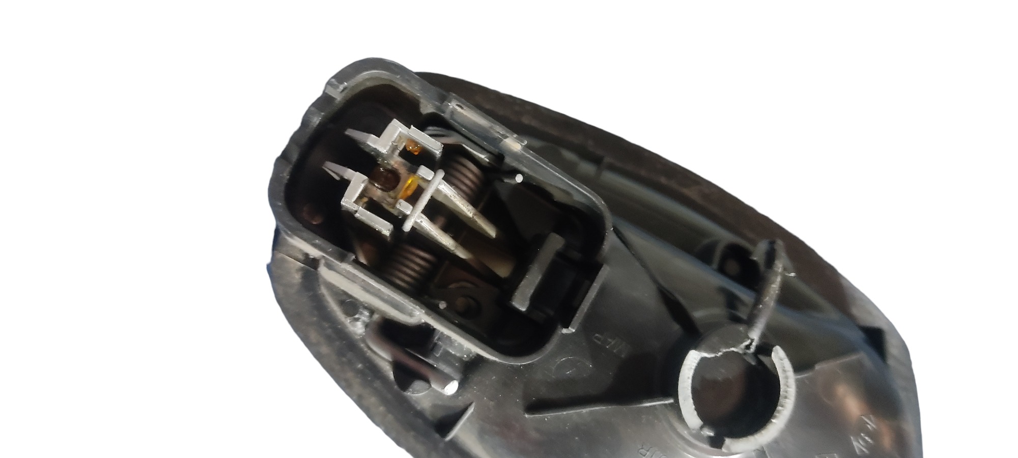 Maçaneta Interna Dianteira Esquerda Renault Fluence Captur . Prata Com Preto Dianteira 5