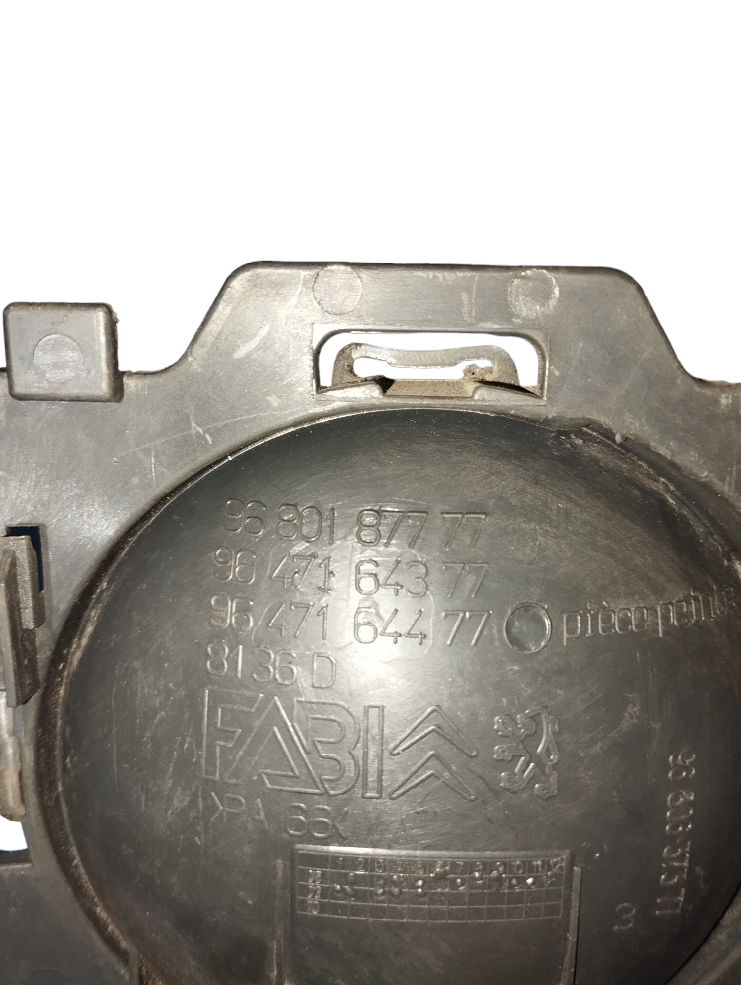 Maçaneta Interna Lado Direito Citroën C3 9680187777 Dianteira 4